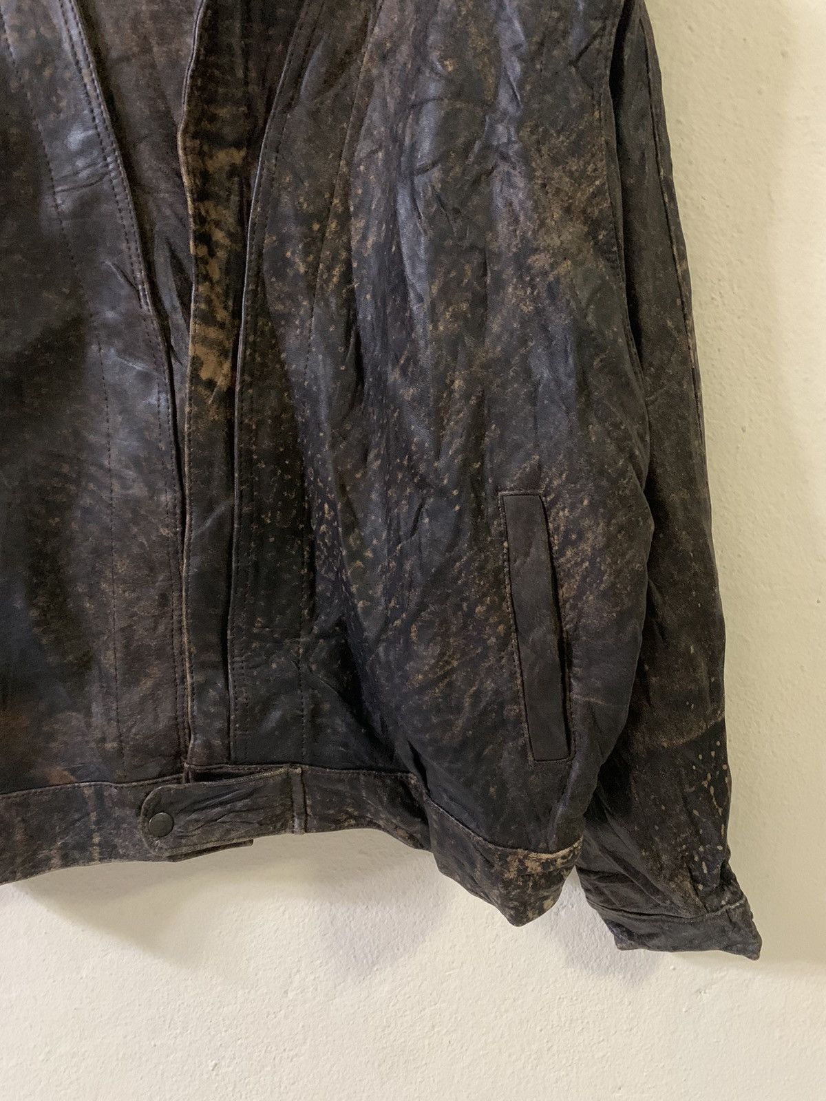 Japanese Brand Vintage Siricco Nice Design Leather Jacket Size US XL / EU 56 / 4 - 2 Thumbnail