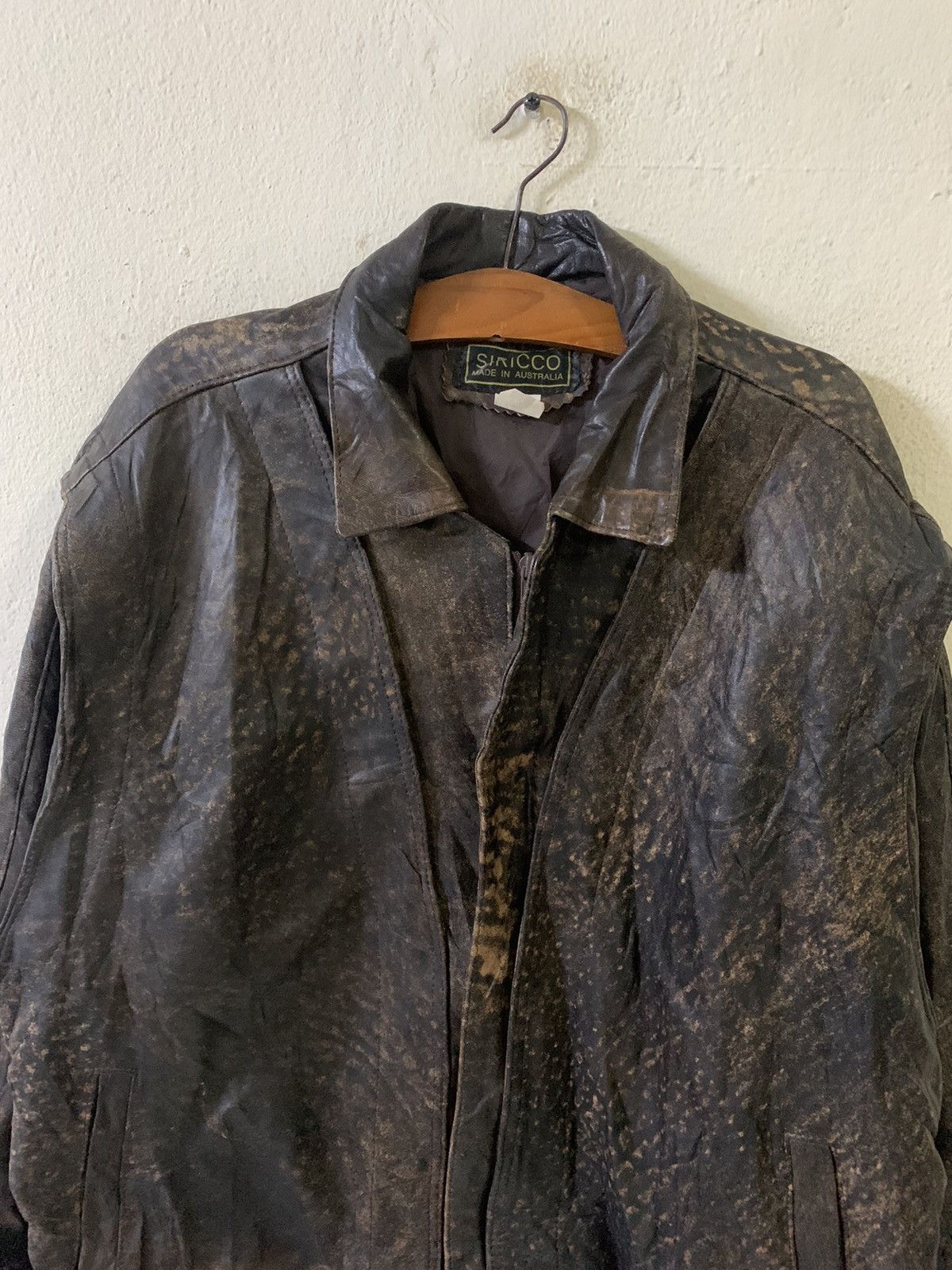 Japanese Brand Vintage Siricco Nice Design Leather Jacket Size US XL / EU 56 / 4 - 4 Thumbnail