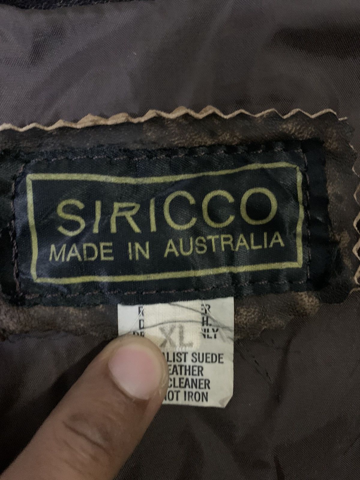 Japanese Brand Vintage Siricco Nice Design Leather Jacket Size US XL / EU 56 / 4 - 10 Thumbnail