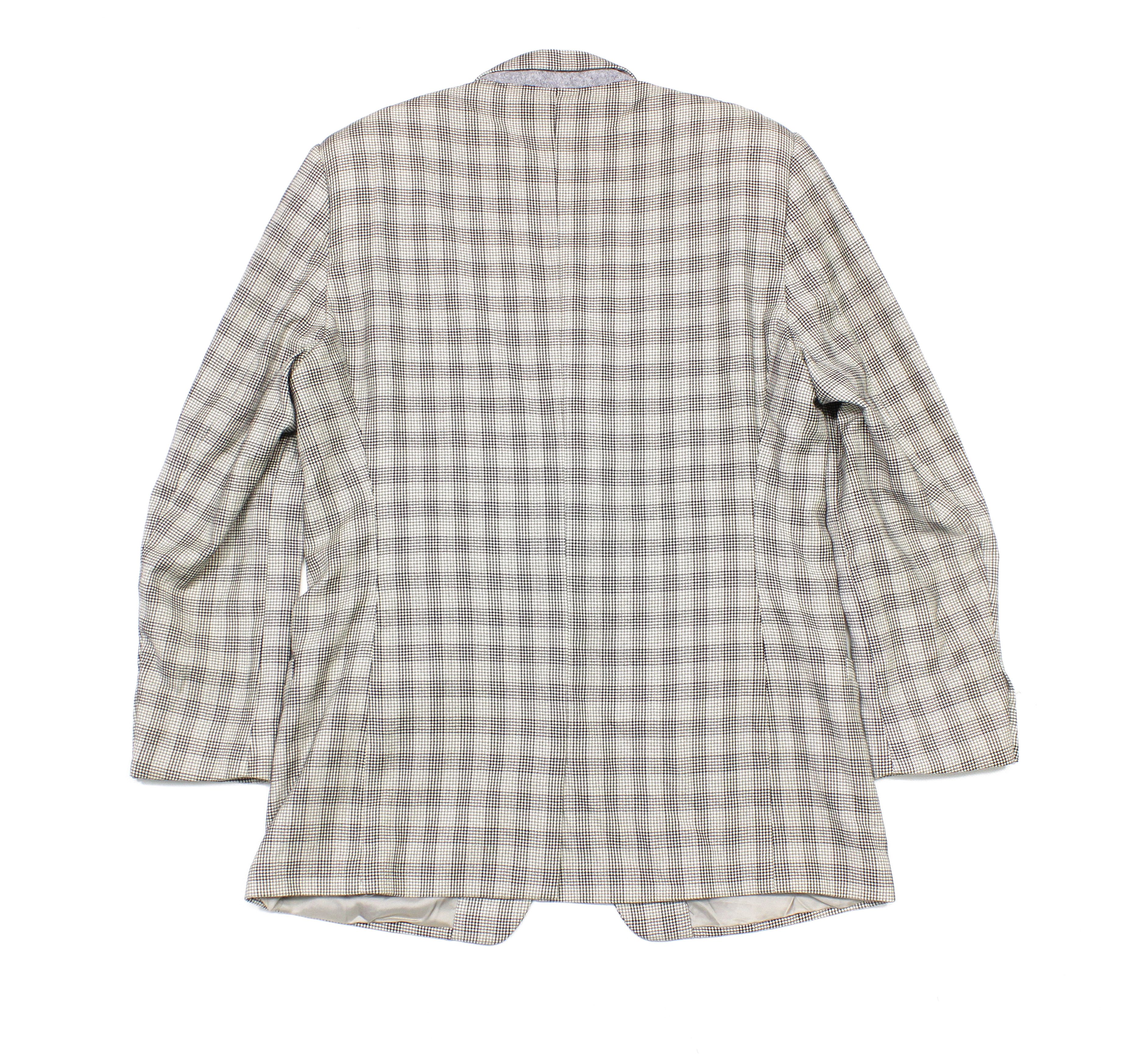 Versace Gianni Versace 80S Medusa Buttons Plaid Blazer Vintage Size US L / EU 52-54 / 3 - 2 Thumbnail