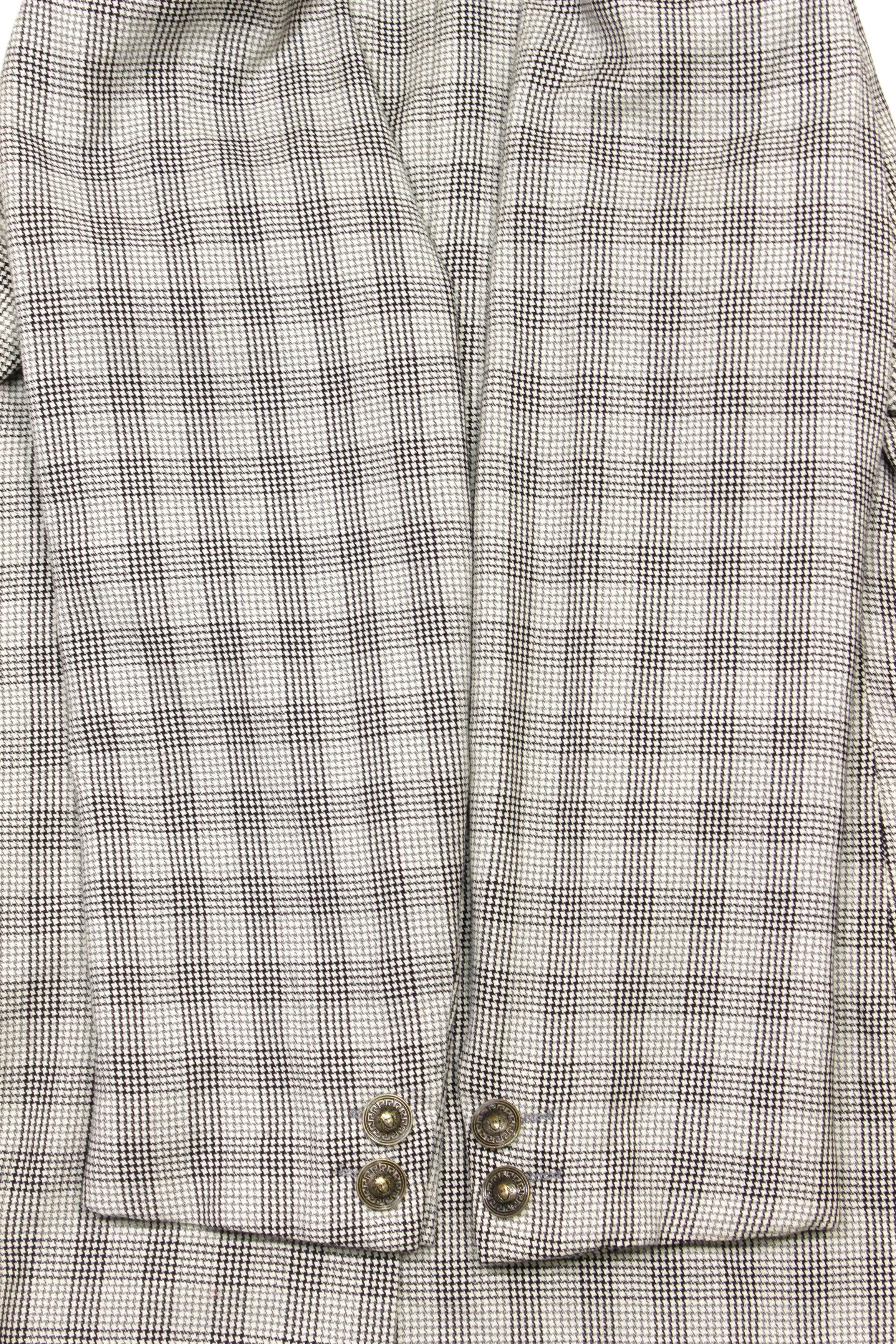 Versace Gianni Versace 80S Medusa Buttons Plaid Blazer Vintage Size US L / EU 52-54 / 3 - 6 Thumbnail