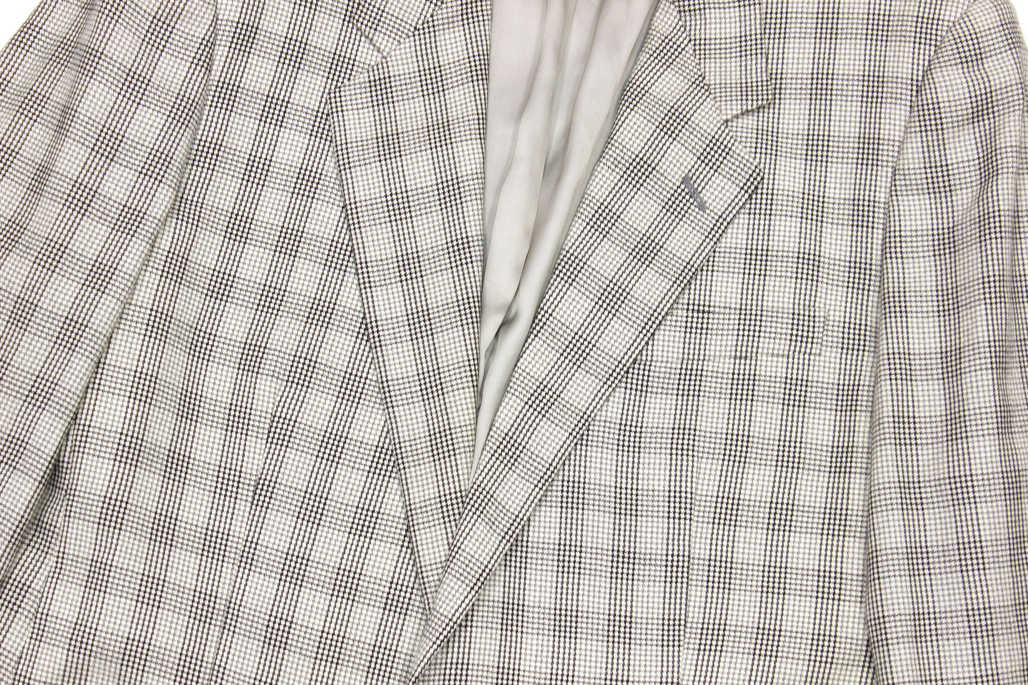 Versace Gianni Versace 80S Medusa Buttons Plaid Blazer Vintage Size US L / EU 52-54 / 3 - 3 Thumbnail