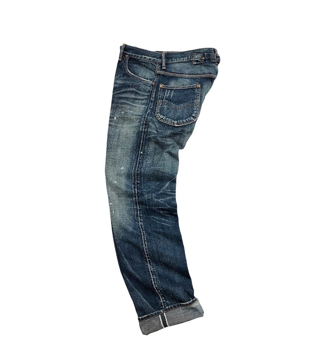 Vintage 1940s 17101 Lee Cowboy selvedge denim buckle back Size US 32 / EU 48 - 3 Thumbnail