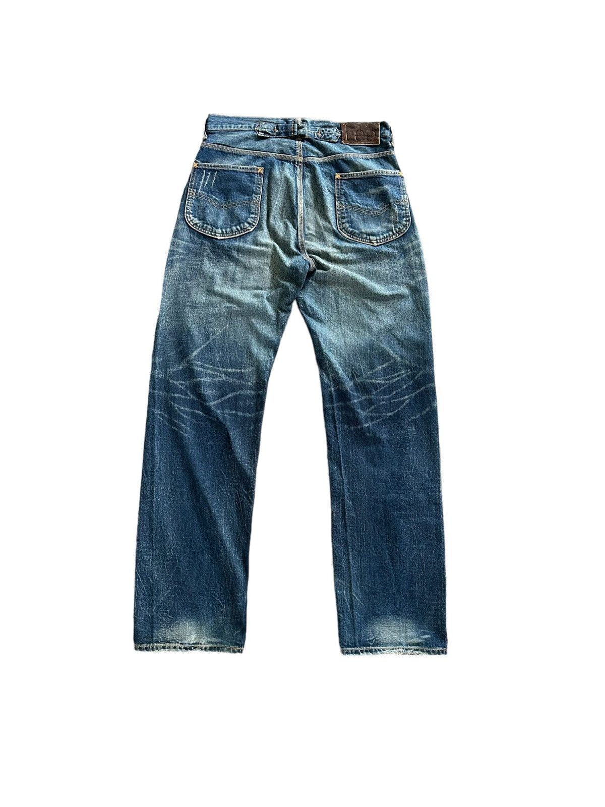 Vintage 1940s 17101 Lee Cowboy selvedge denim buckle back Size US 32 / EU 48 - 7 Thumbnail