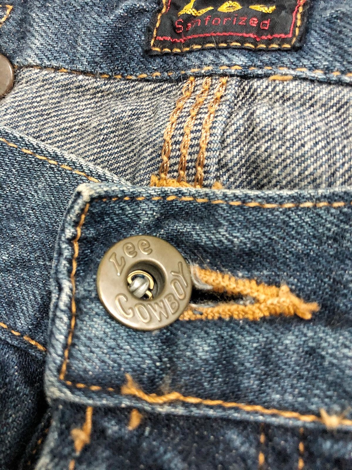 Vintage 1940s 17101 Lee Cowboy selvedge denim buckle back Size US 32 / EU 48 - 17 Thumbnail