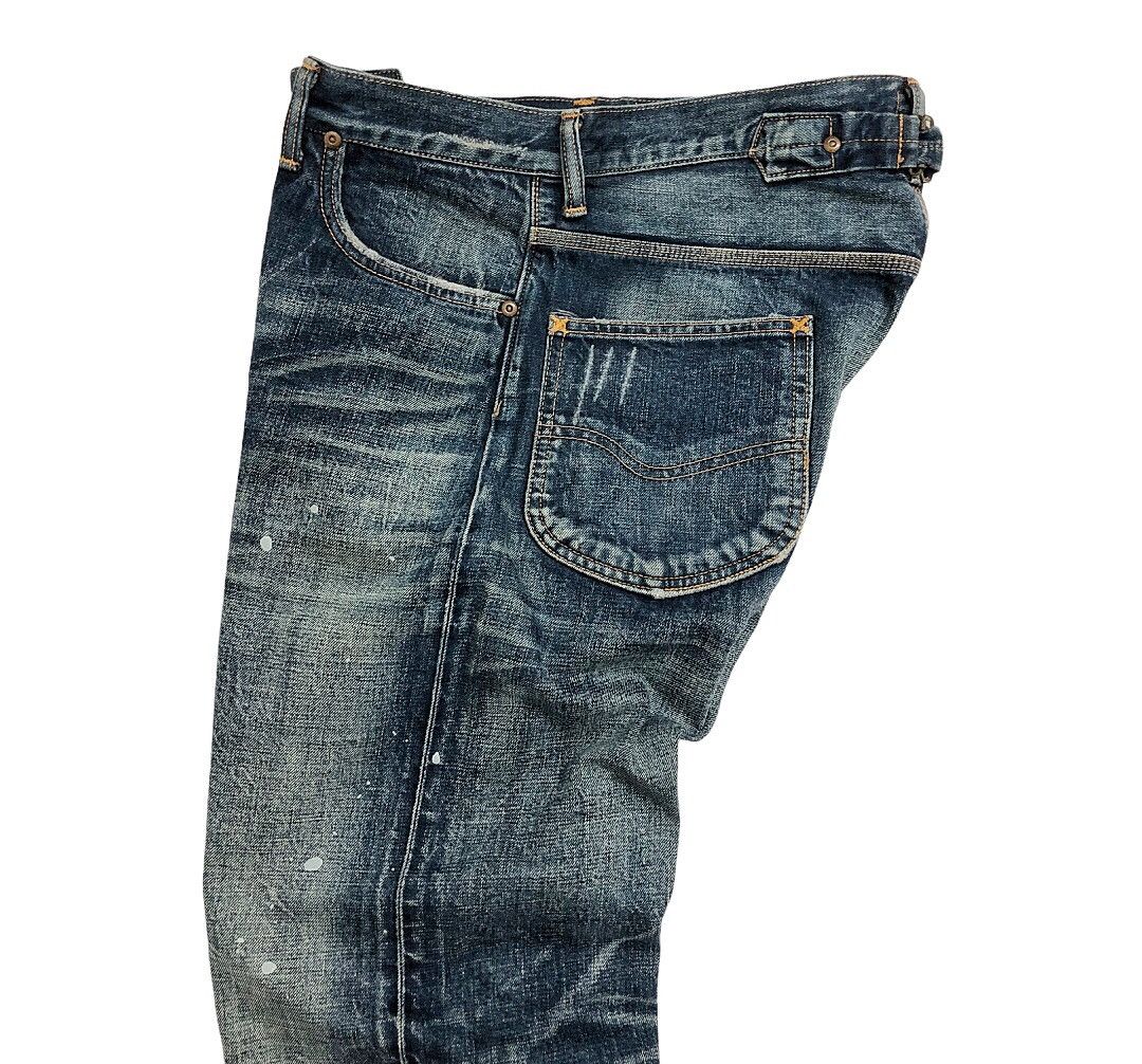 Vintage 1940s 17101 Lee Cowboy selvedge denim buckle back Size US 32 / EU 48 - 4 Thumbnail