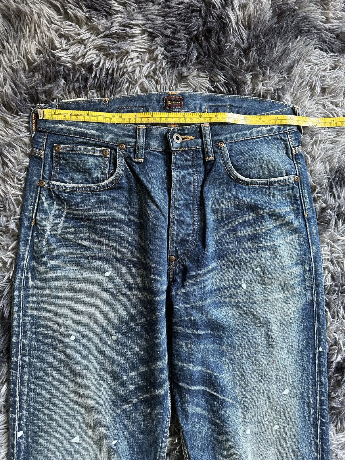 Vintage 1940s 17101 Lee Cowboy selvedge denim buckle back Size US 32 / EU 48 - 19 Thumbnail