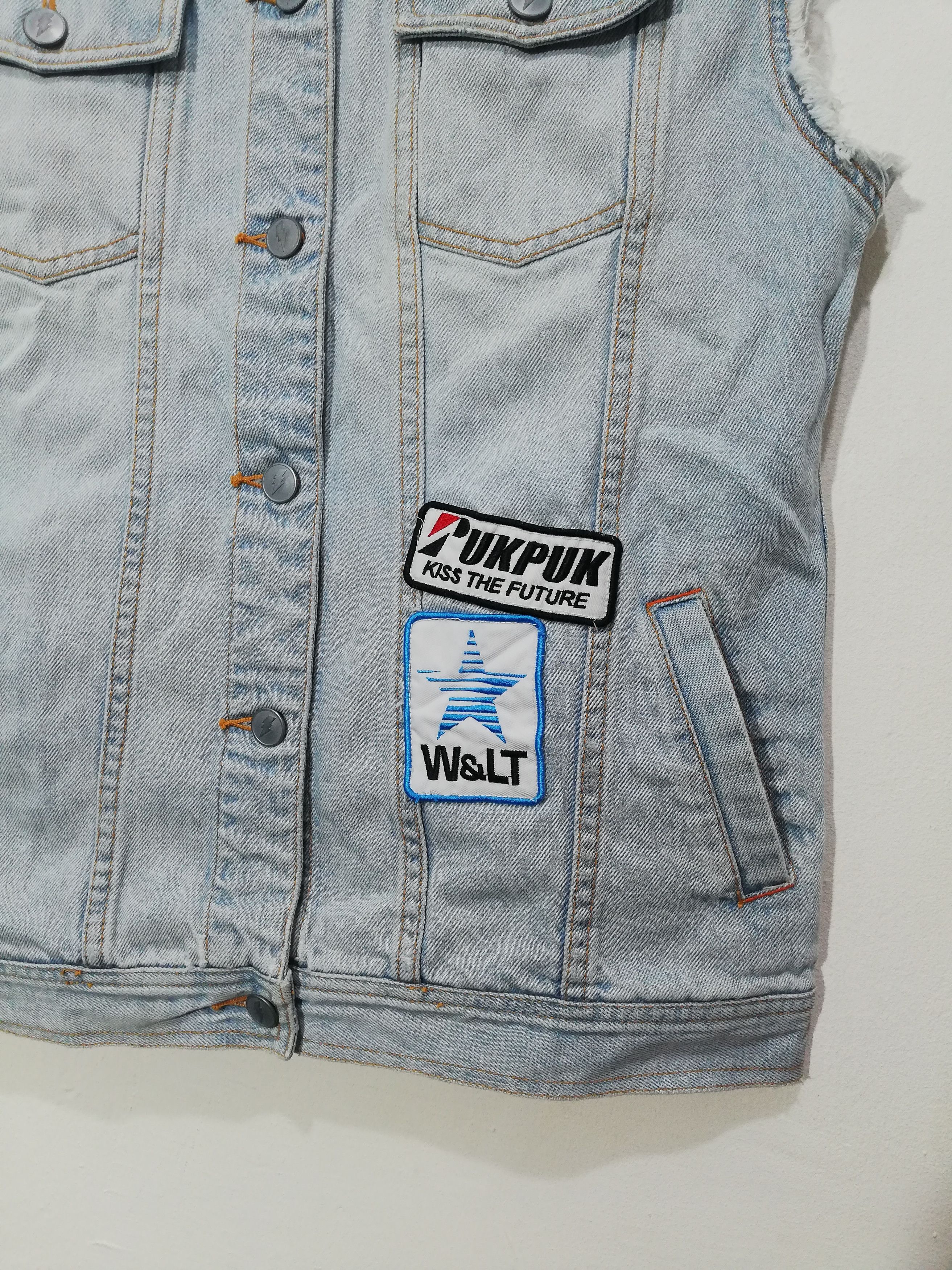 Walter Van Beirendonck Punk Sleeveless Denim Jacket Size US M / EU 48-50 / 2 - 3 Thumbnail