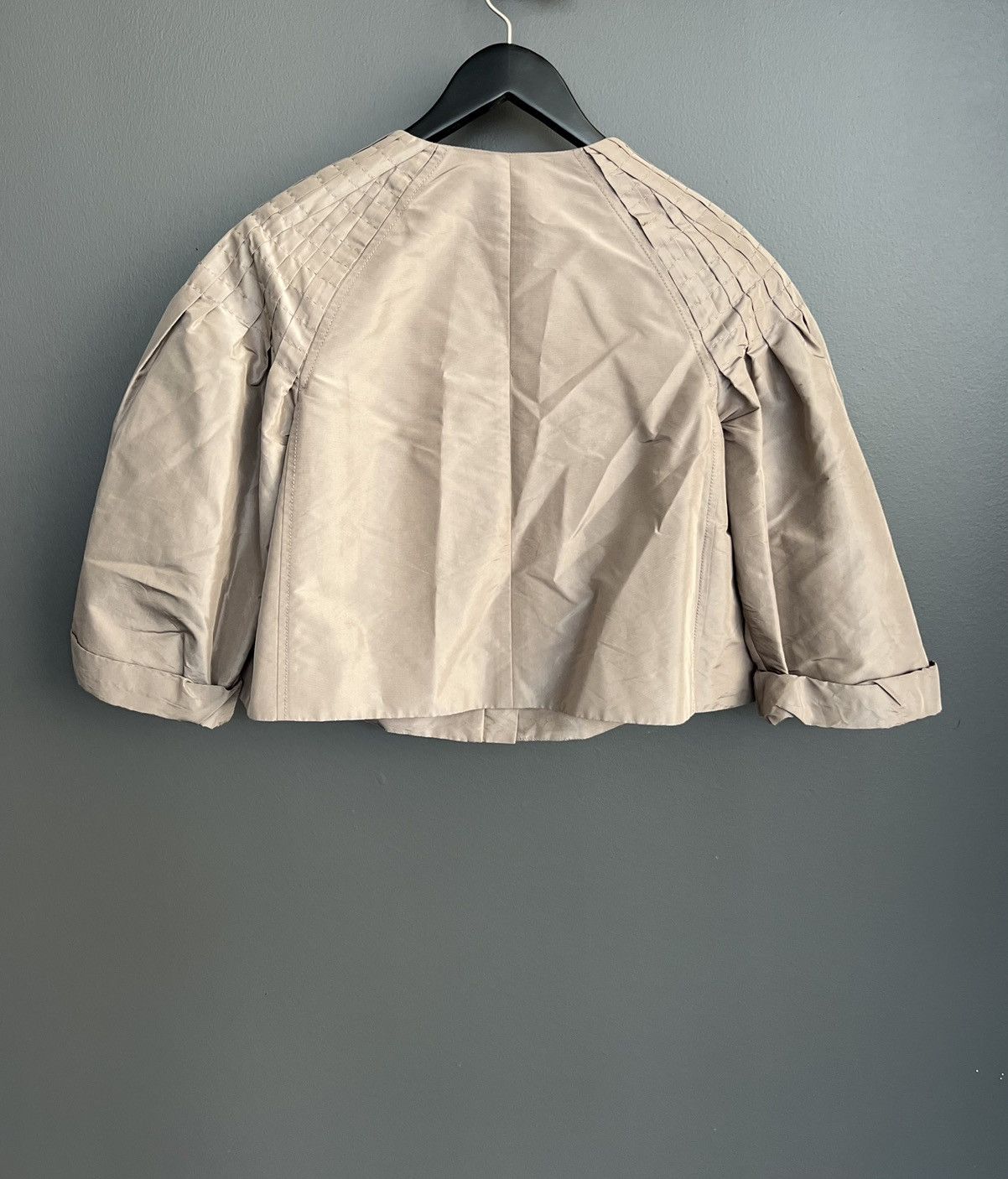 Prada FW08 Cropped Silk and Nylon Jackets Size M / US 6-8 / IT 42-44 - 2 Thumbnail