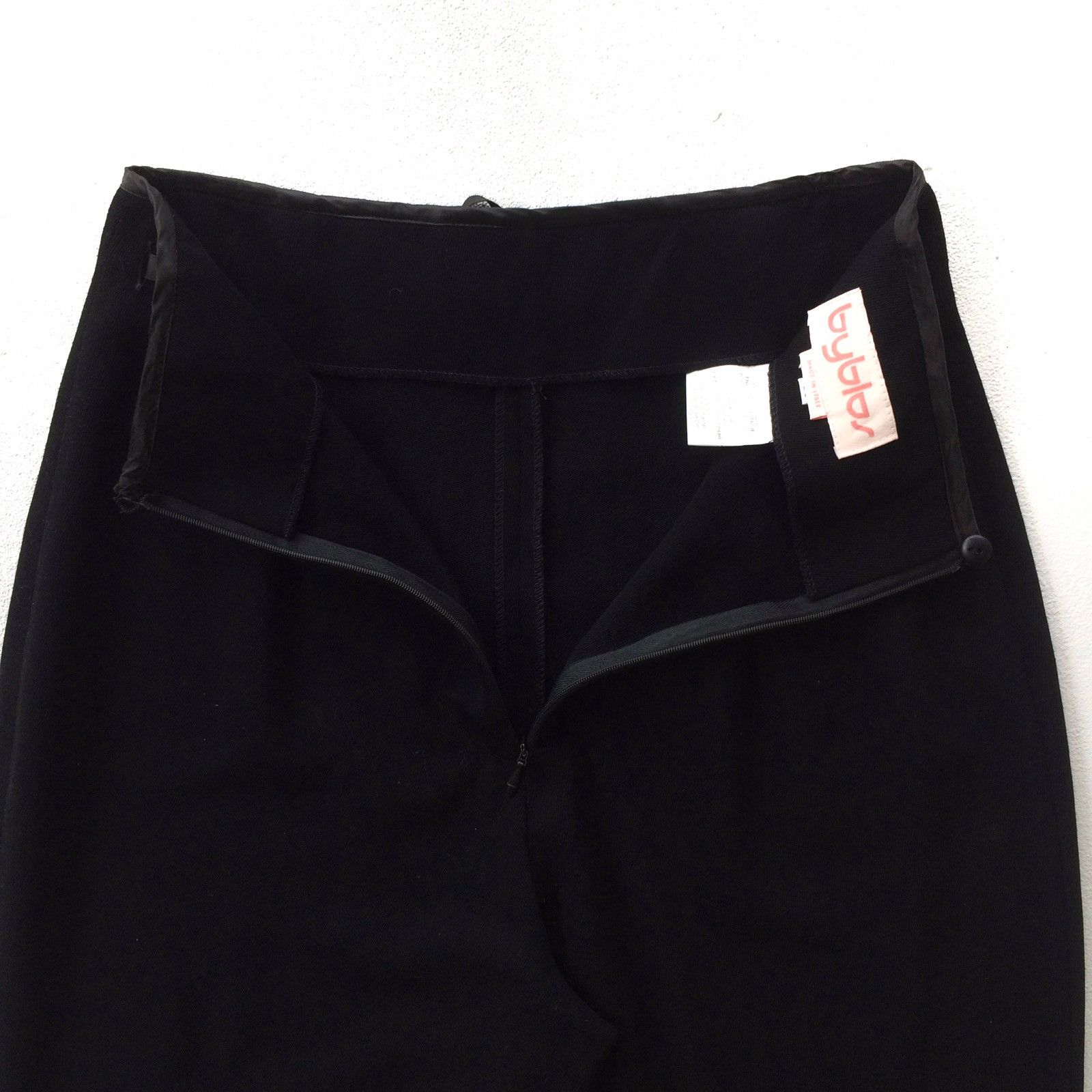 Byblos Italian Made Byblos High Waisted Wool Back Zipper Pant Size 27" / US 4 / IT 40 - 8 Thumbnail