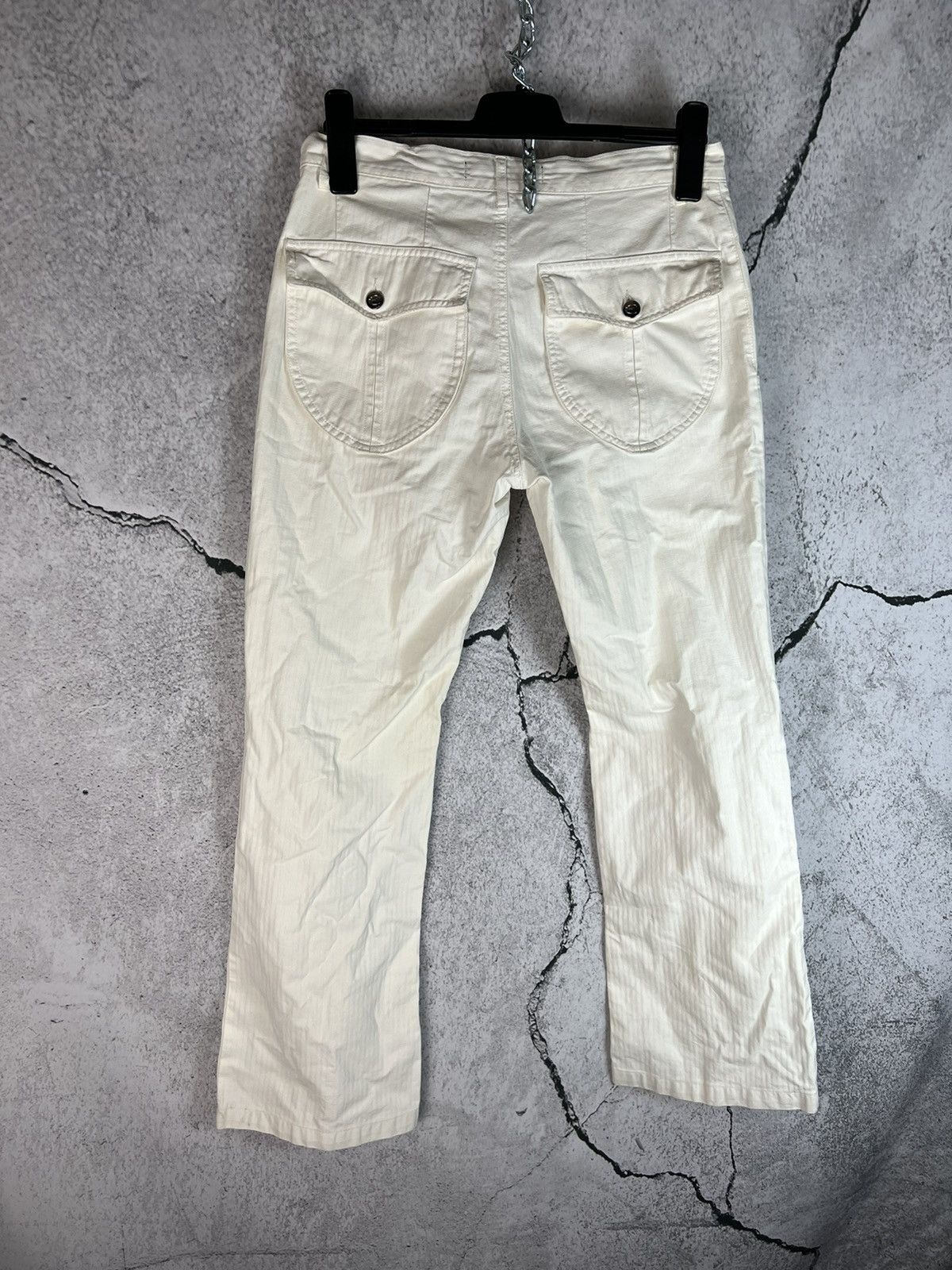 Just Cavalli Just Cavalli white striped pants Size 32" / US 10 / IT 46 - 3 Thumbnail