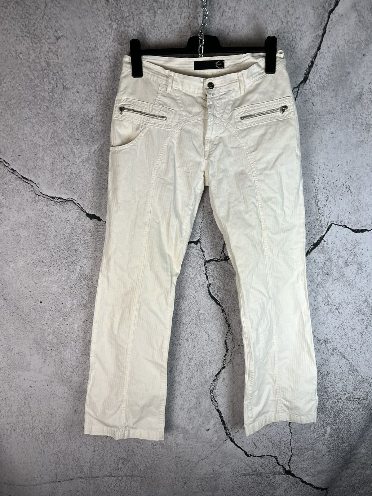 Just Cavalli Just Cavalli white striped pants Size 32" / US 10 / IT 46 - 1 Thumbnail