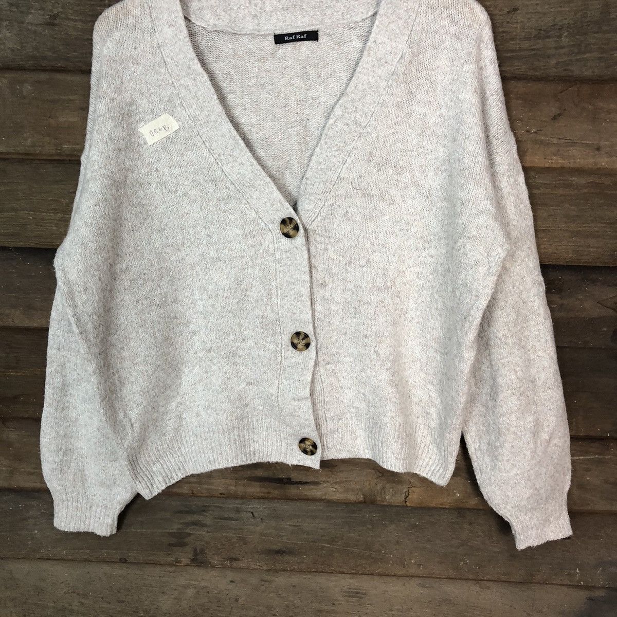 Japanese Brand Raf Raf knitwear japan grey Cardigan #086B Size US M / EU 48-50 / 2 - 3 Thumbnail