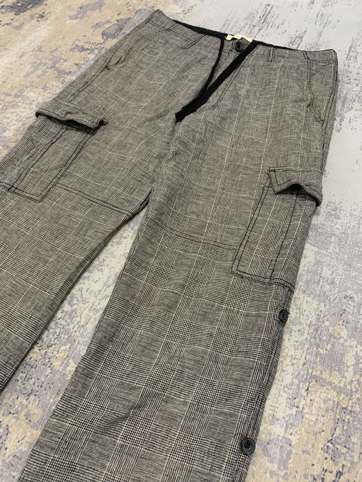 If Six Was Nine Japanese Brand Silver Moon Avant Garde Cargo Pant 30x29.5 Size US 30 / EU 46 - 4 Thumbnail