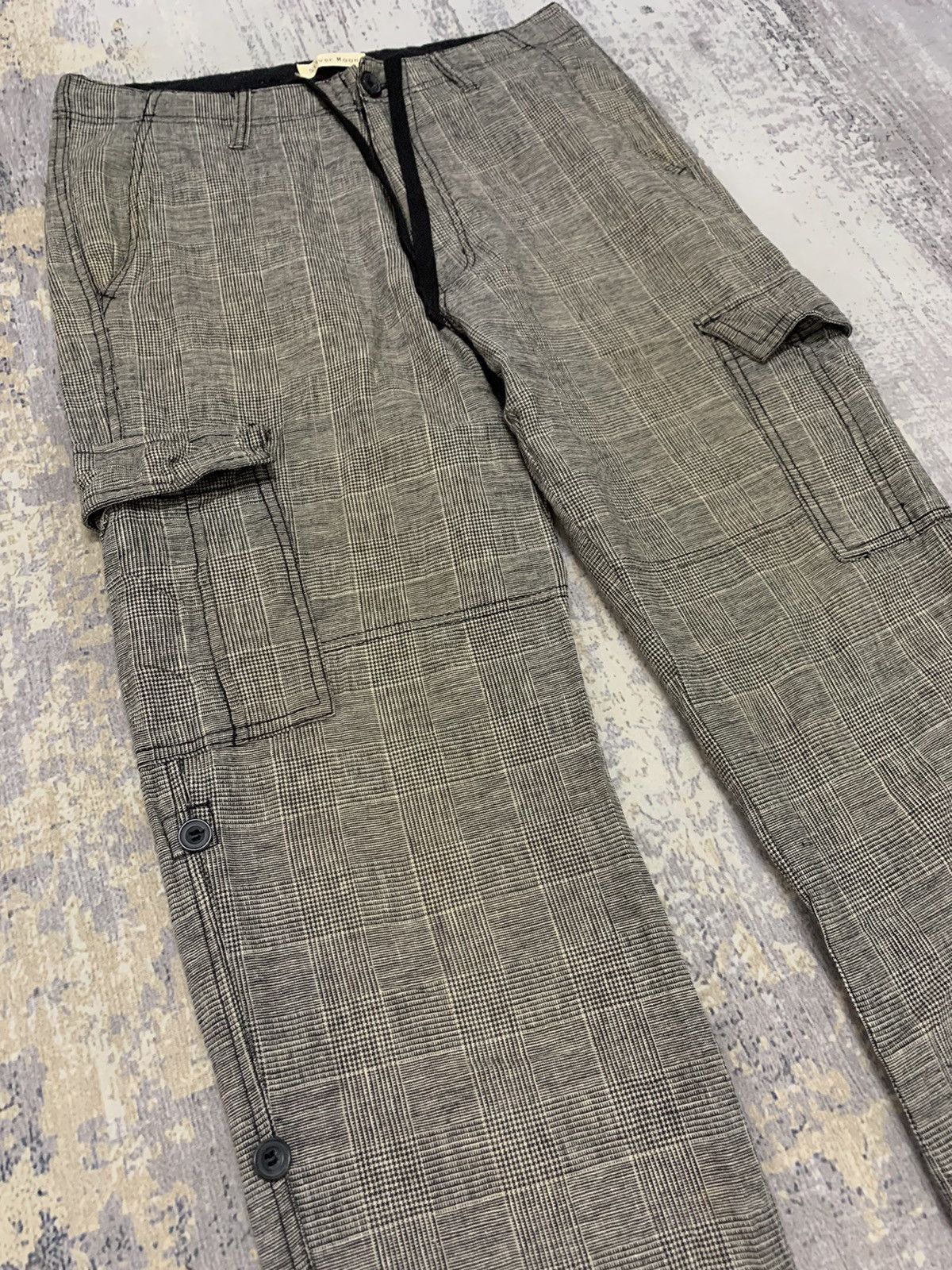 If Six Was Nine Japanese Brand Silver Moon Avant Garde Cargo Pant 30x29.5 Size US 30 / EU 46 - 3 Thumbnail