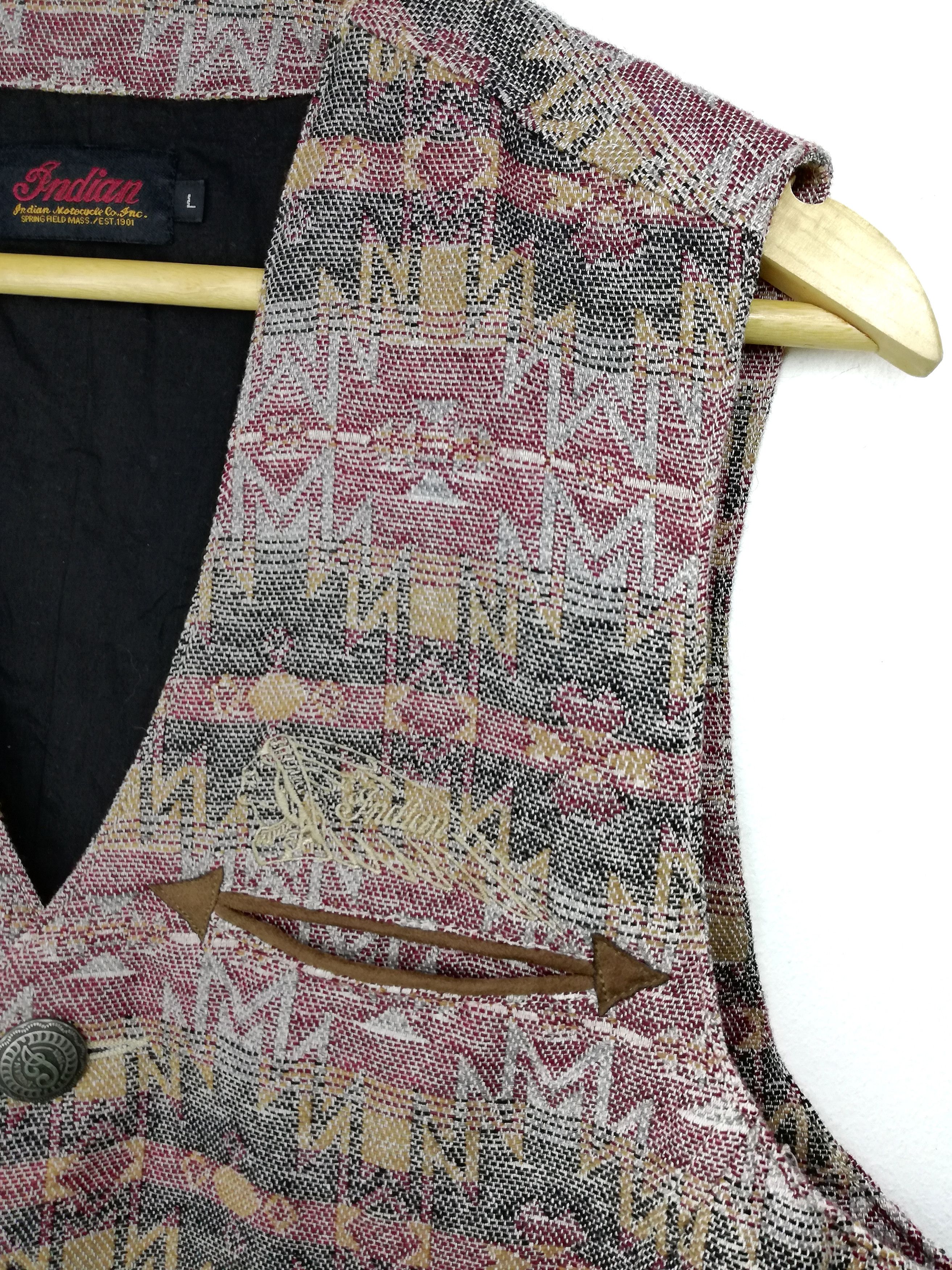 Indian Motorcycle × Native × Vintage 🔥SUMMER SALE Native American Tradition By Allen Wah Vest Size US L / EU 52-54 / 3 - 5 Thumbnail