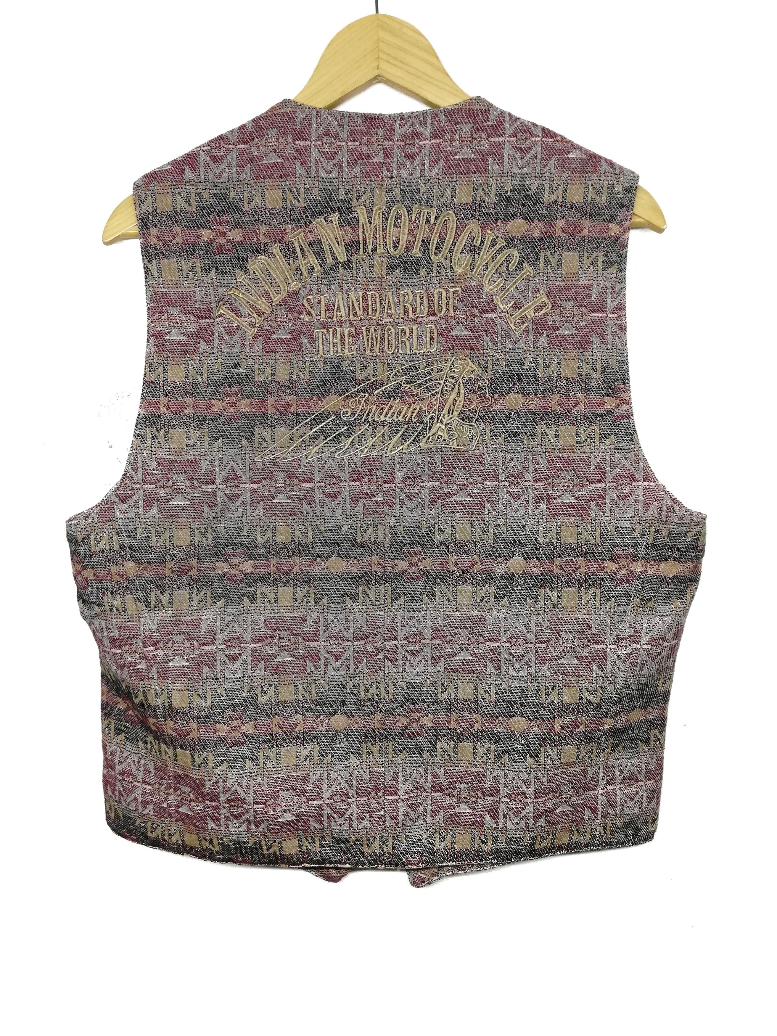 Indian Motorcycle × Native × Vintage 🔥SUMMER SALE Native American Tradition By Allen Wah Vest Size US L / EU 52-54 / 3 - 10 Thumbnail