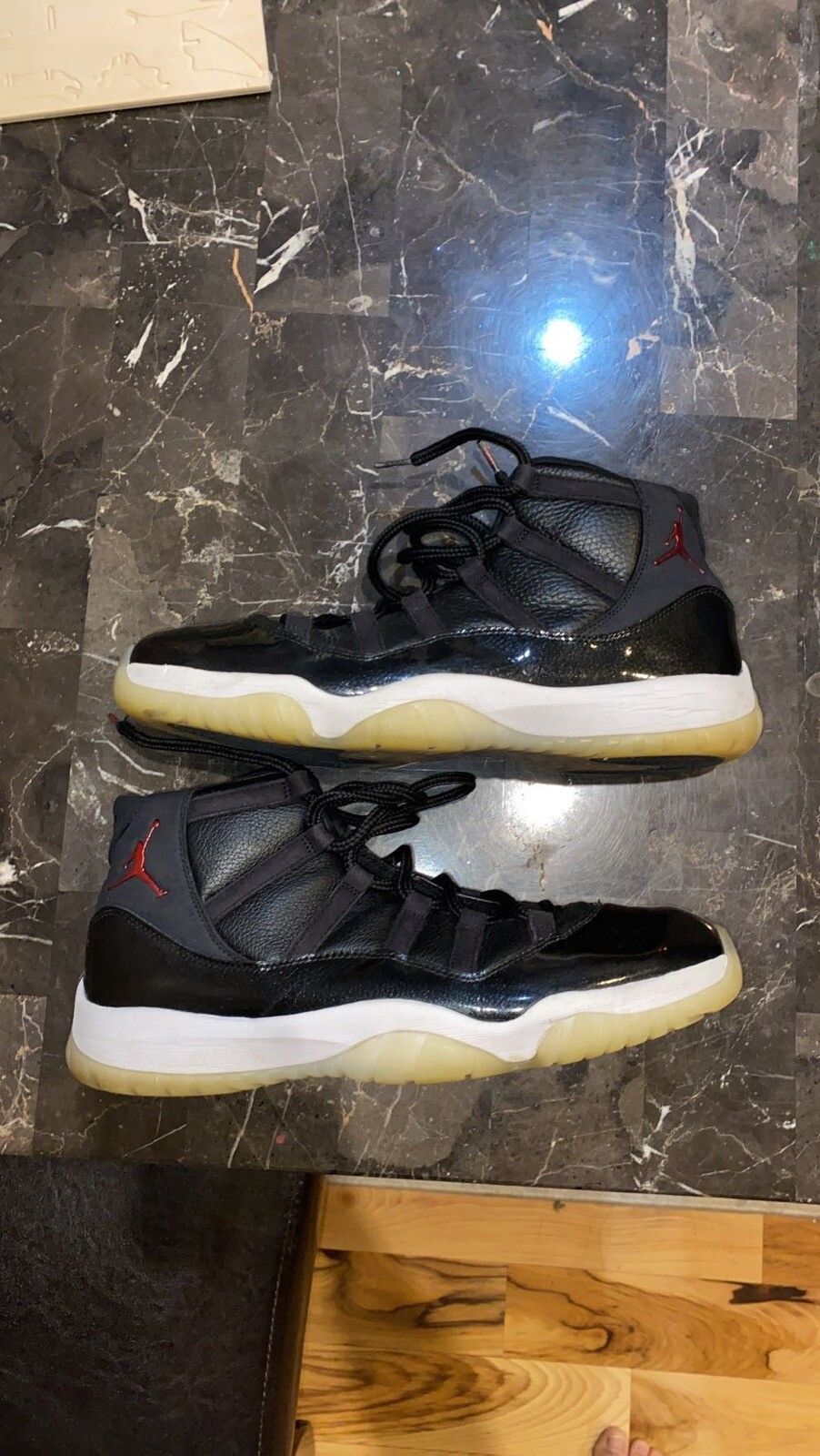 Pre-owned Jordan Brand Retro 11 72-10 Shoes In Black