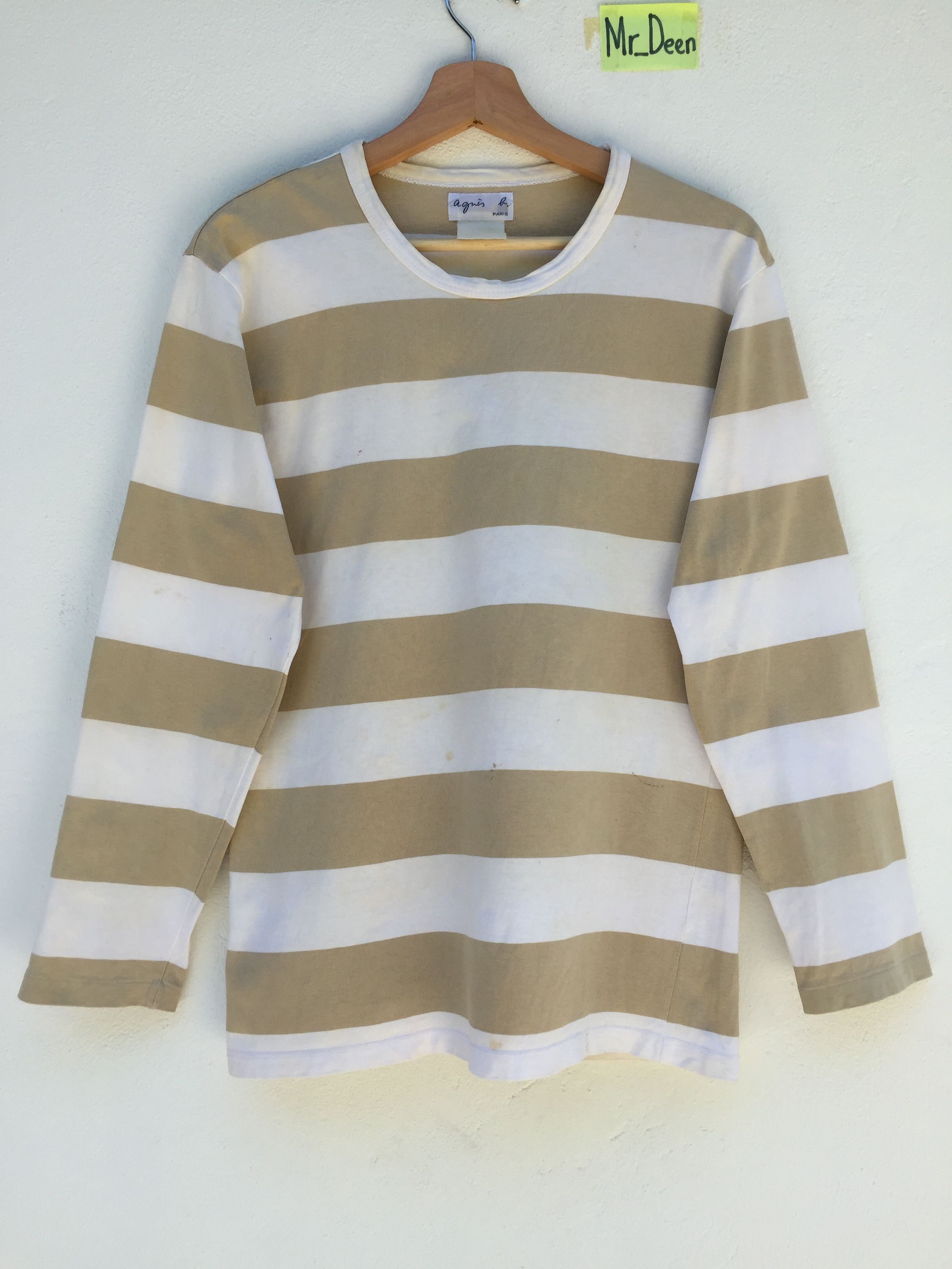 Vintage Agnes B Long Sleeve Shirt Stripes