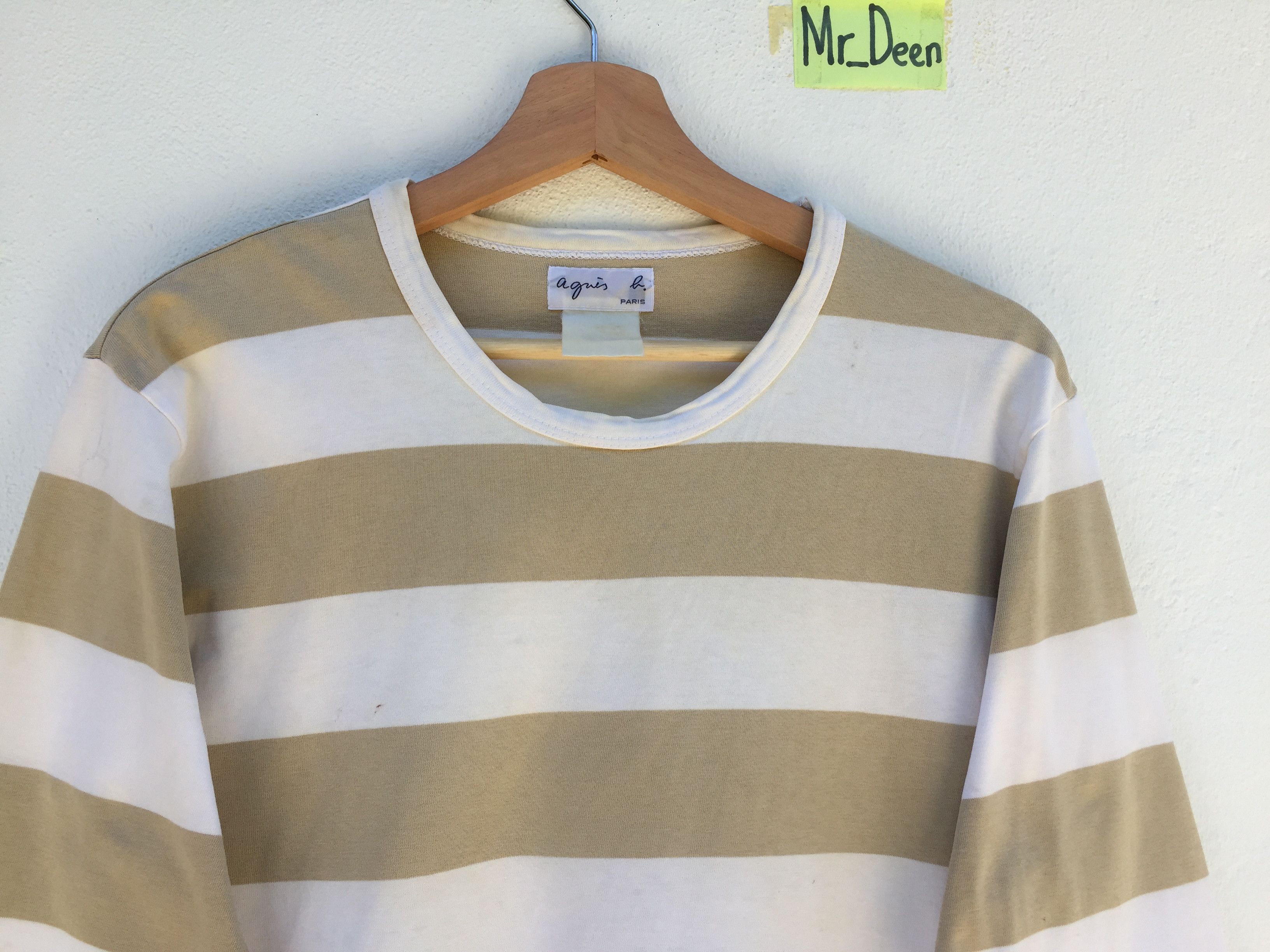 agnes b. Vintage Agnes B Long Sleeve Shirt Stripes Size US M / EU 48-50 / 2 - 4 Thumbnail