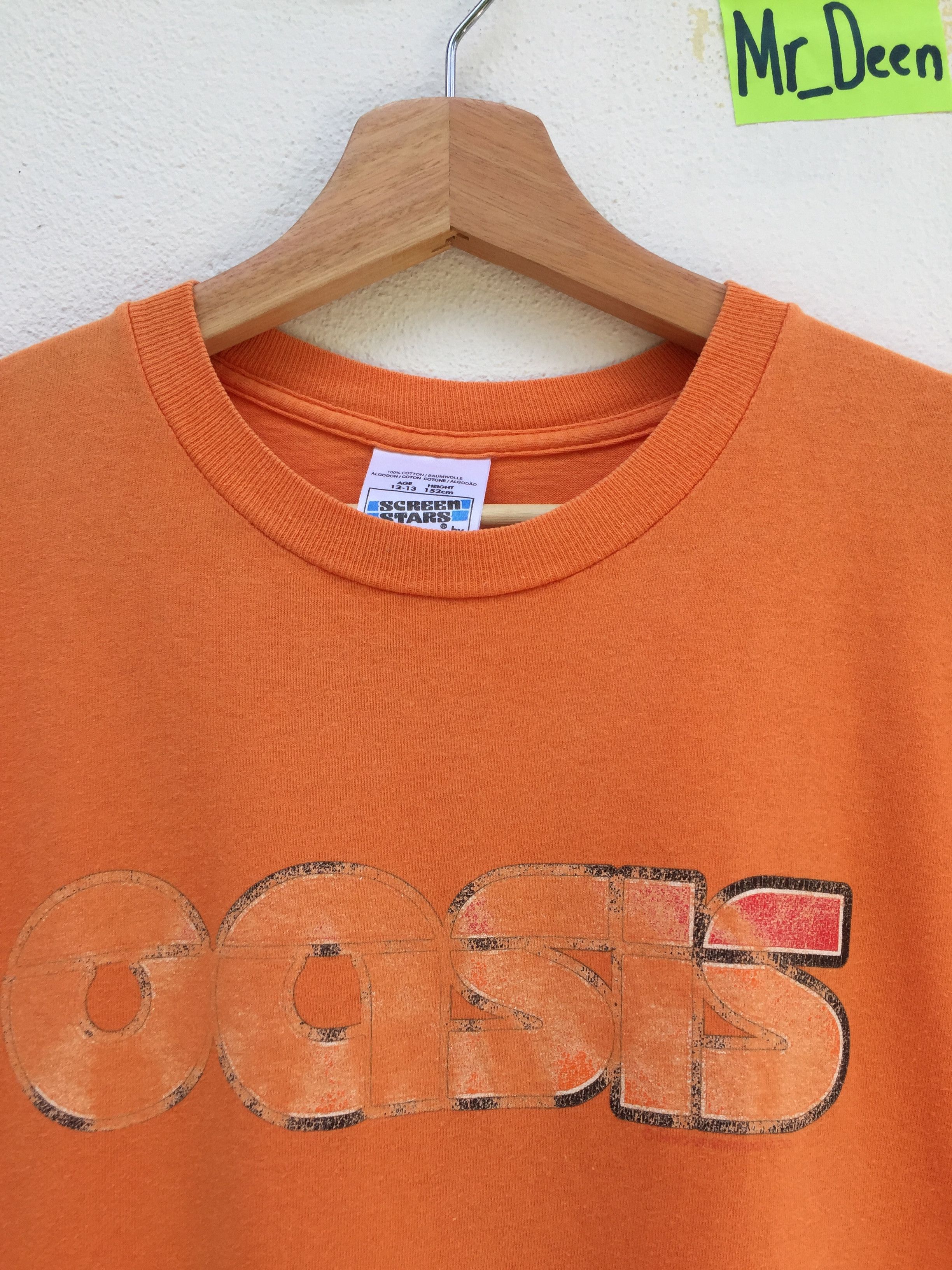 Band Tees Vintage 90s Oasis Standing On The Shoulder Of Giant T-shirt Size US S / EU 44-46 / 1 - 5 Thumbnail
