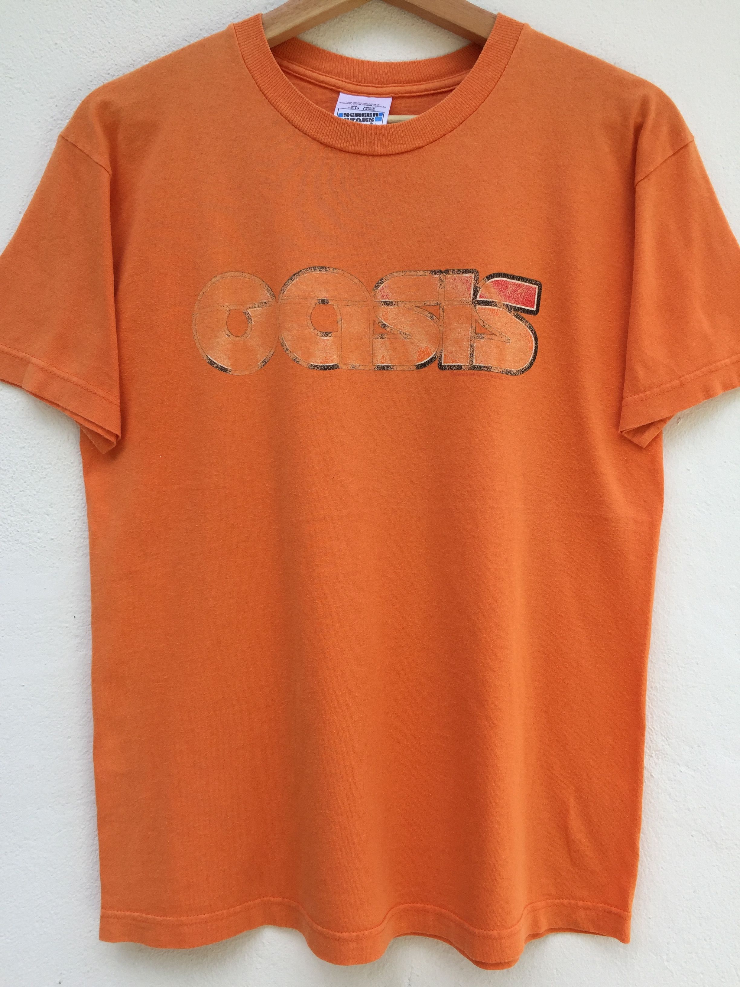 Band Tees Vintage 90s Oasis Standing On The Shoulder Of Giant T-shirt Size US S / EU 44-46 / 1 - 6 Thumbnail
