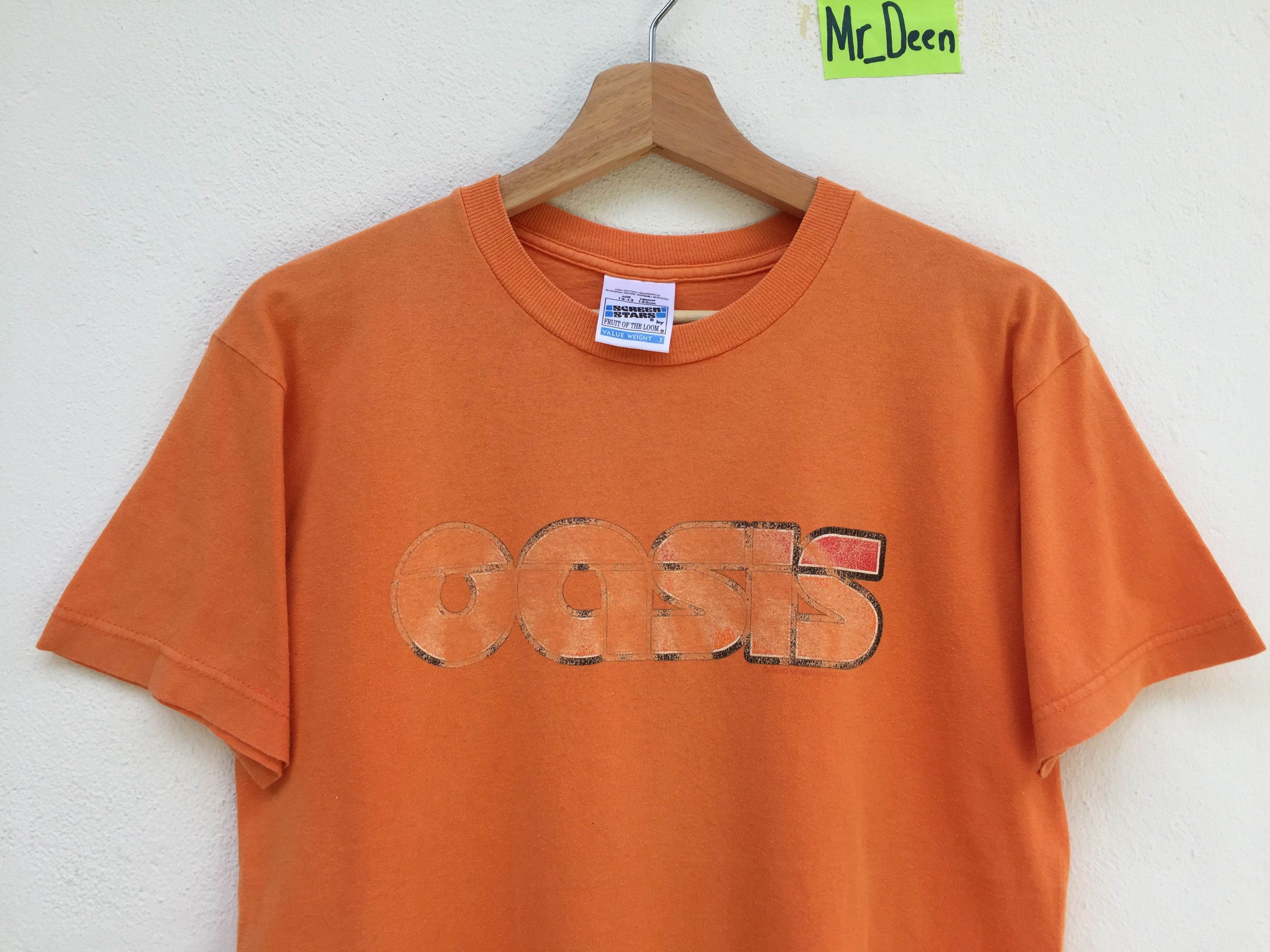 Band Tees Vintage 90s Oasis Standing On The Shoulder Of Giant T-shirt Size US S / EU 44-46 / 1 - 9 Thumbnail