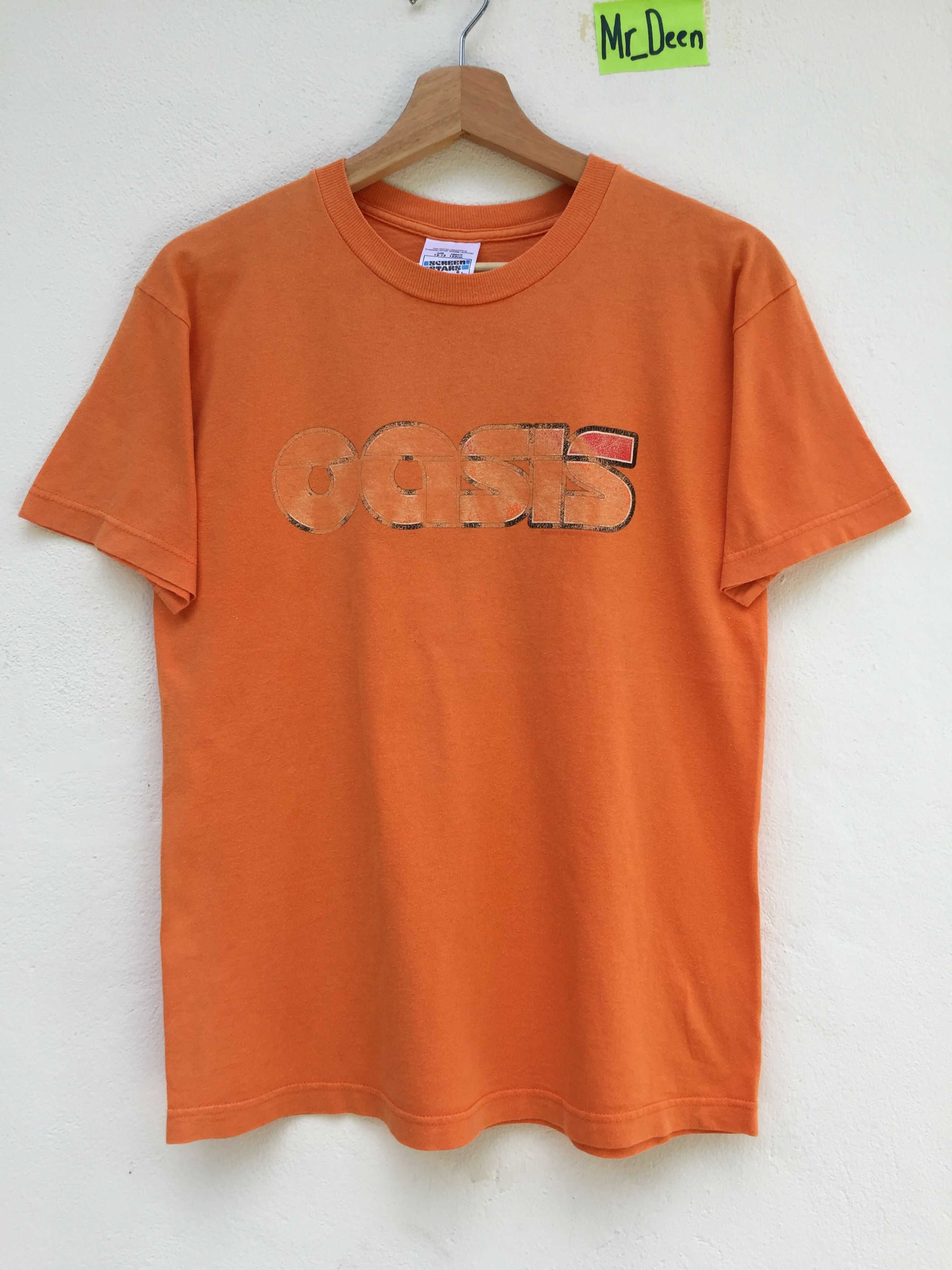 Band Tees Vintage 90s Oasis Standing On The Shoulder Of Giant T-shirt Size US S / EU 44-46 / 1 - 1 Thumbnail
