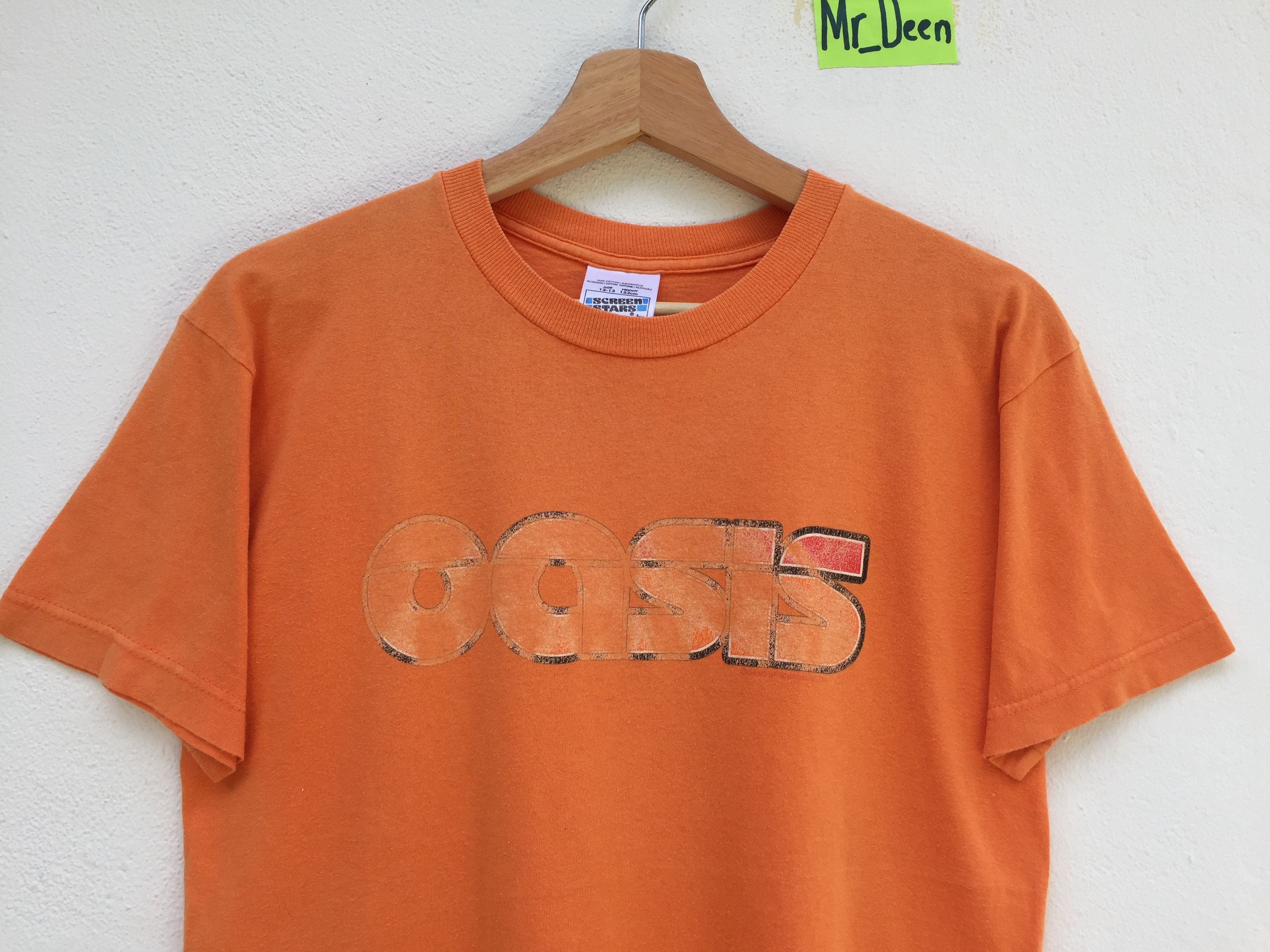 Band Tees Vintage 90s Oasis Standing On The Shoulder Of Giant T-shirt Size US S / EU 44-46 / 1 - 4 Thumbnail