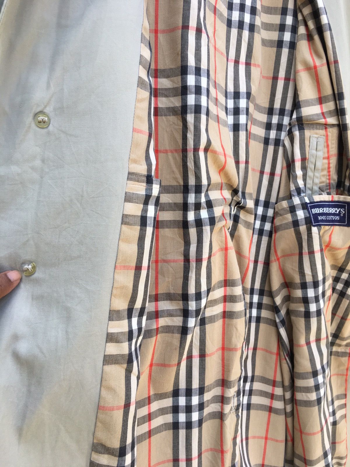 Burberry Vintage 90 Burberry Checkered Long Coats Size US L / EU 52-54 / 3 - 18 Thumbnail