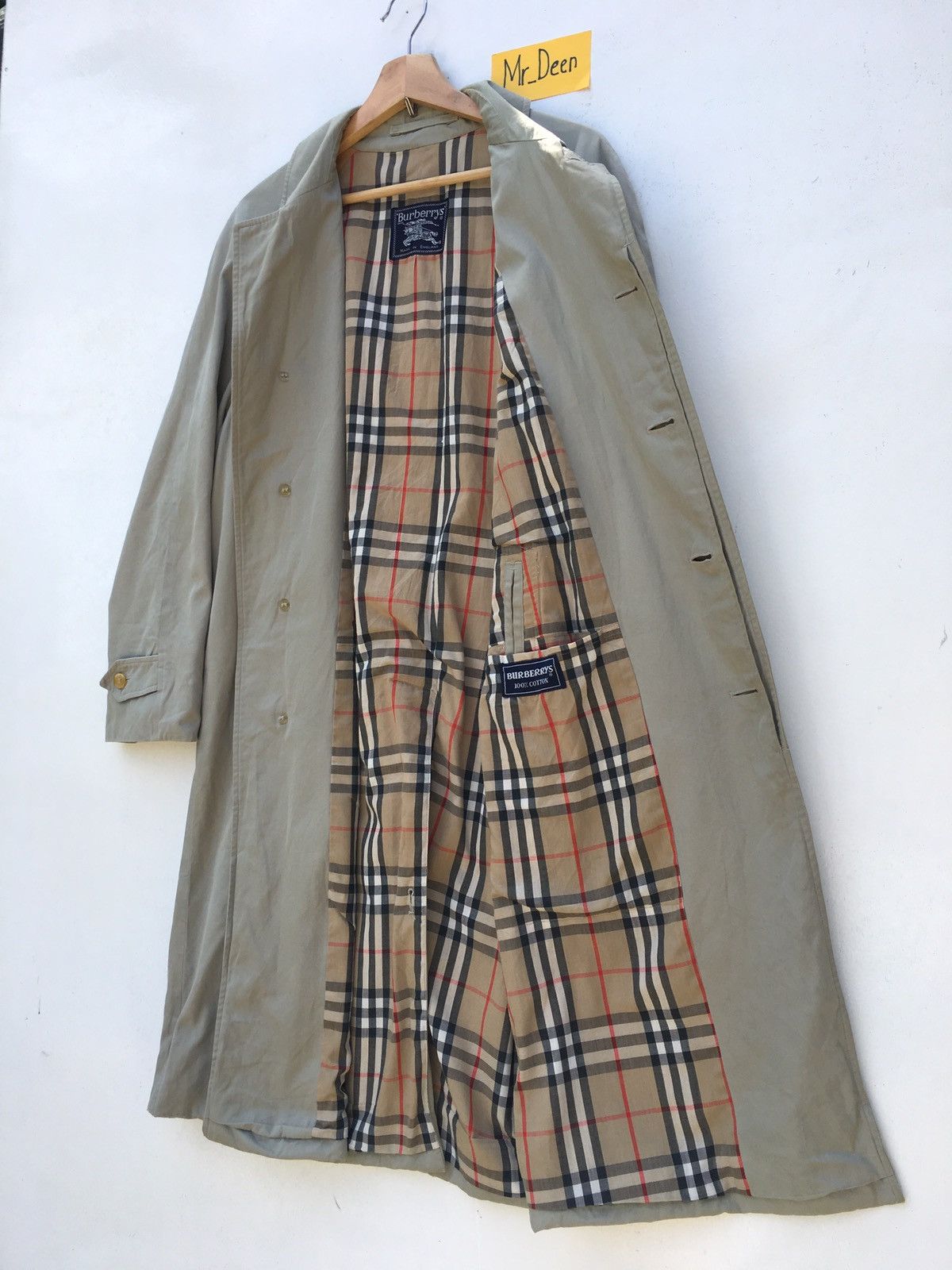 Burberry Vintage 90 Burberry Checkered Long Coats Size US L / EU 52-54 / 3 - 8 Thumbnail
