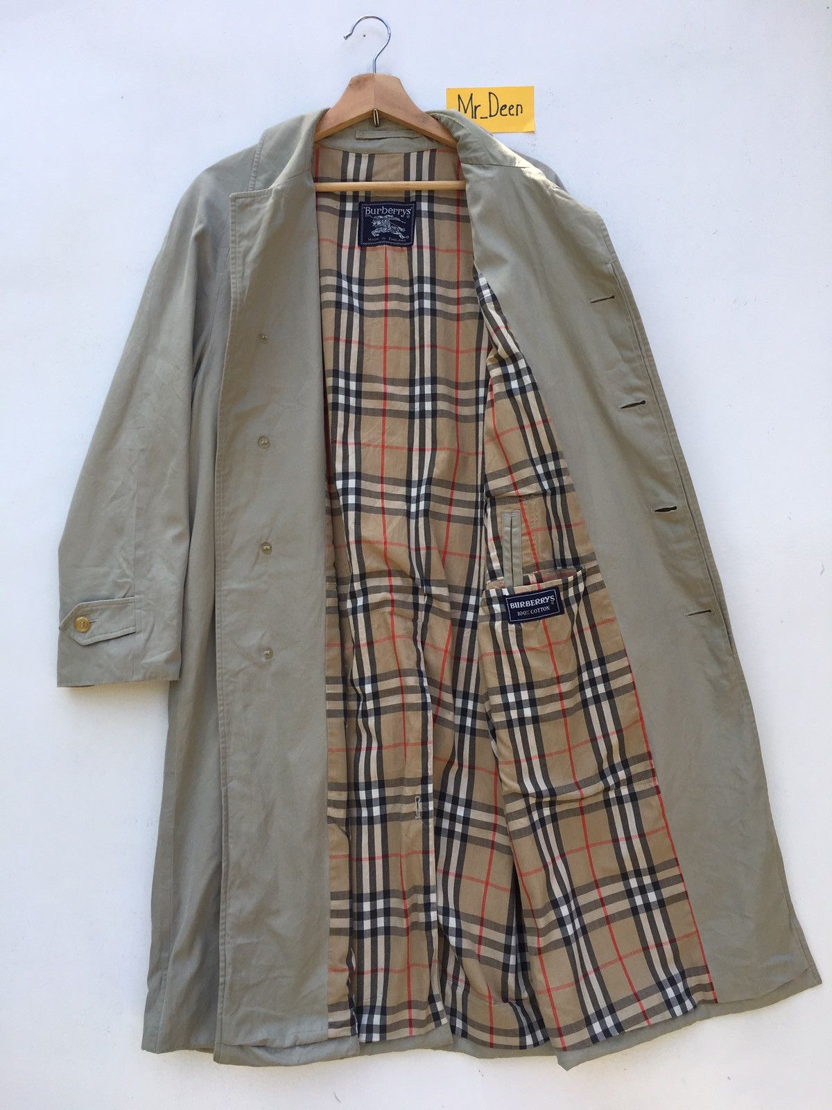 Burberry Vintage 90 Burberry Checkered Long Coats Size US L / EU 52-54 / 3 - 6 Thumbnail