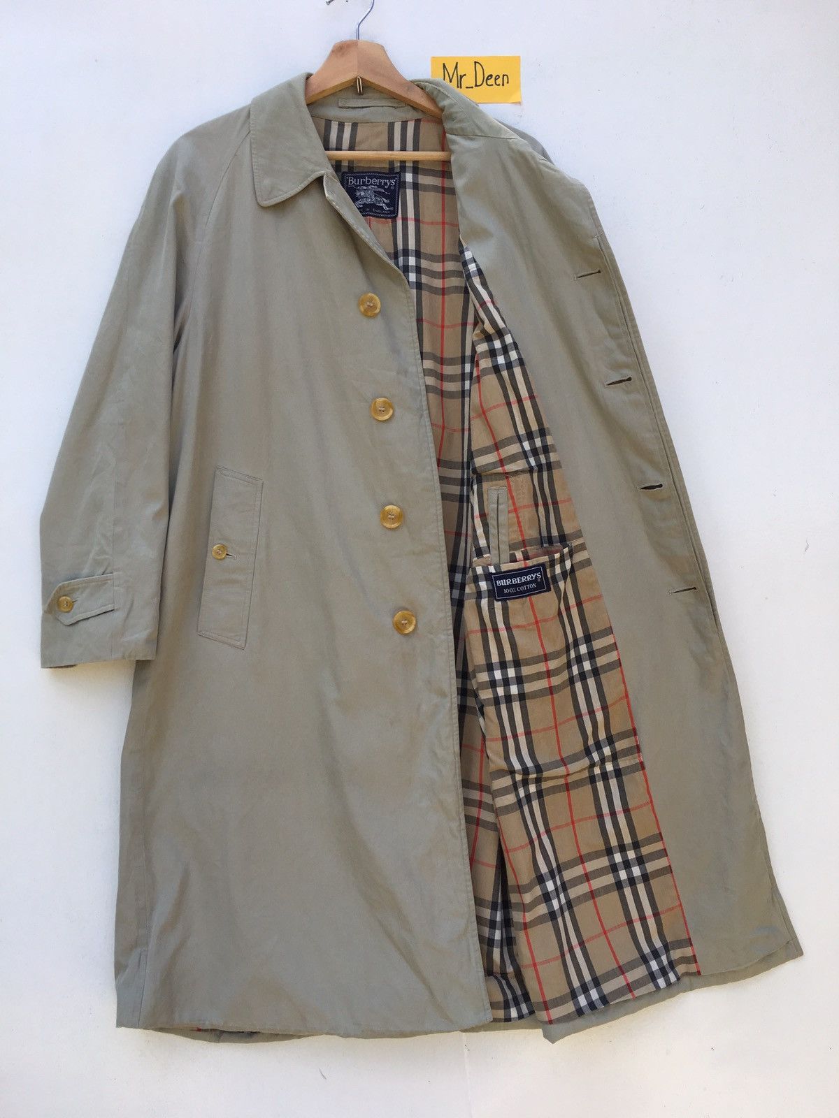 Burberry Vintage 90 Burberry Checkered Long Coats Size US L / EU 52-54 / 3 - 9 Thumbnail