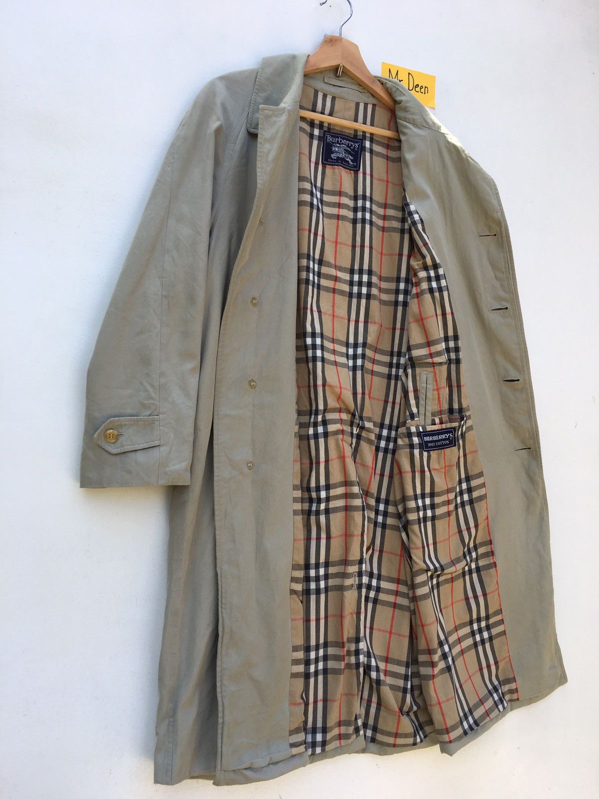 Burberry Vintage 90 Burberry Checkered Long Coats Size US L / EU 52-54 / 3 - 7 Thumbnail