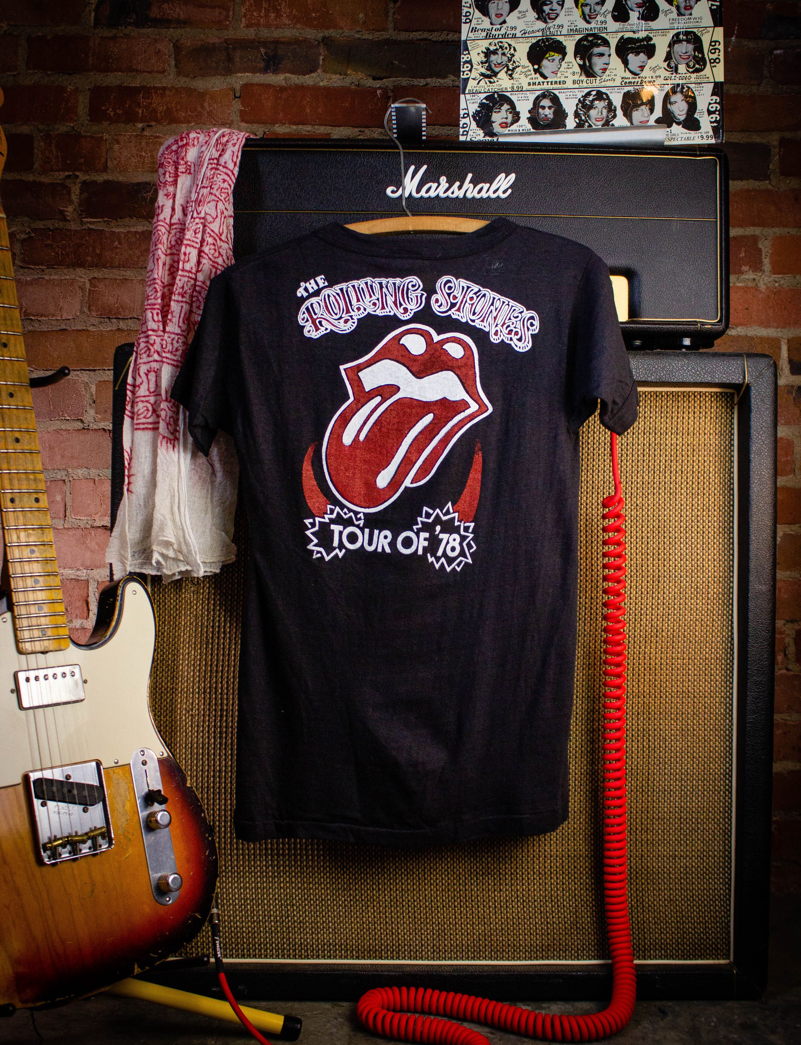 Vintage Rolling Stones Tour of '78 Concert T Shirt 1978