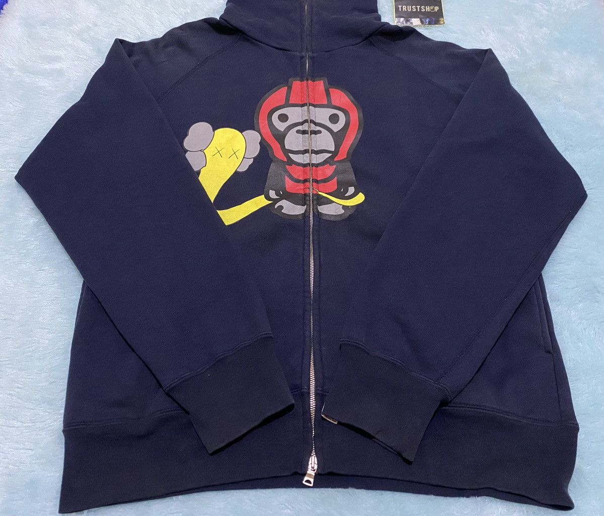 Bape × Kaws Bape x Kaws Baby Milo Full Zip Hoodie | Grailed