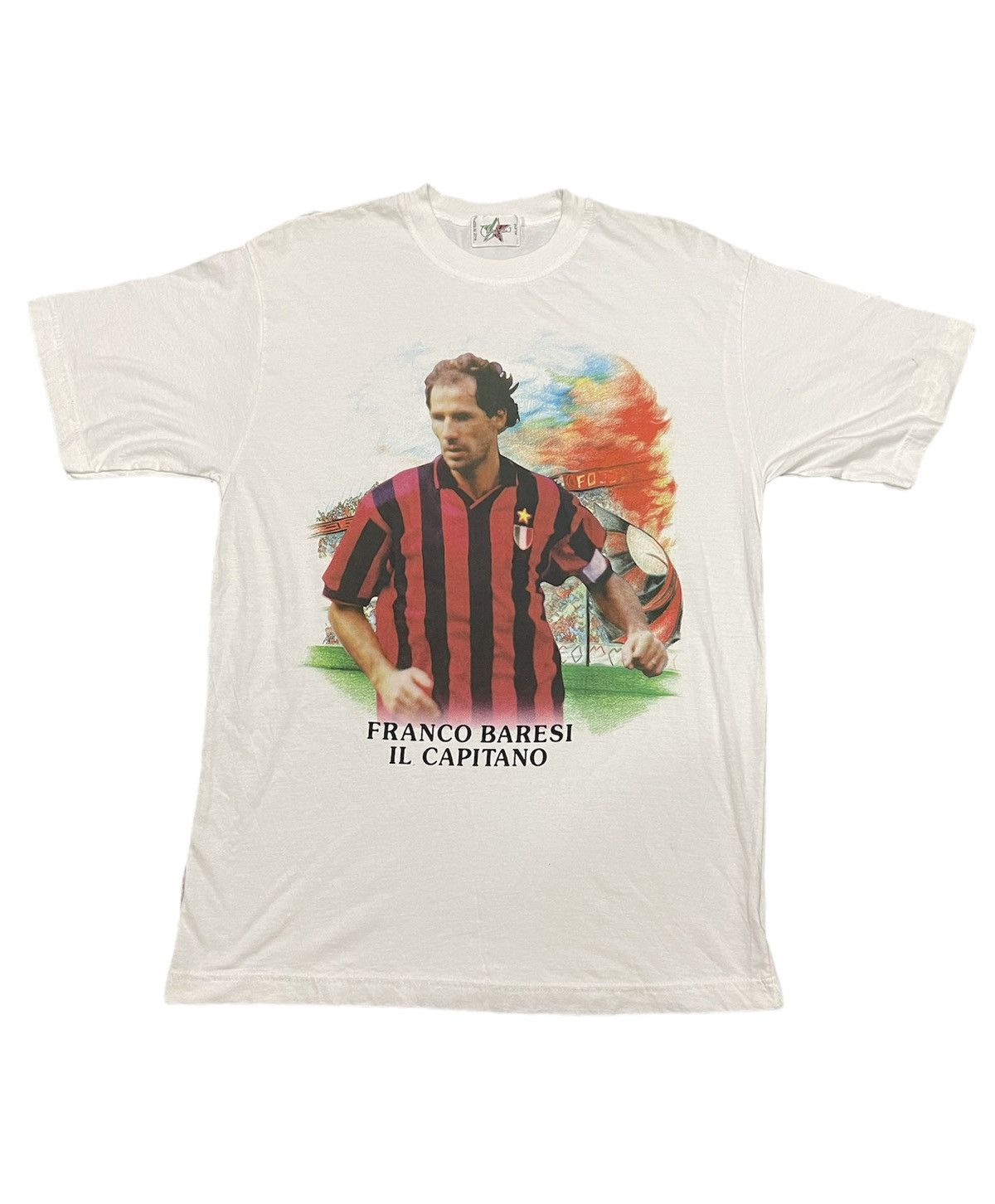 Pro Player Vtg 90s Legend Ac Milan player Franco Baresi footbal tee Size US M / EU 48-50 / 2 - 1 Thumbnail