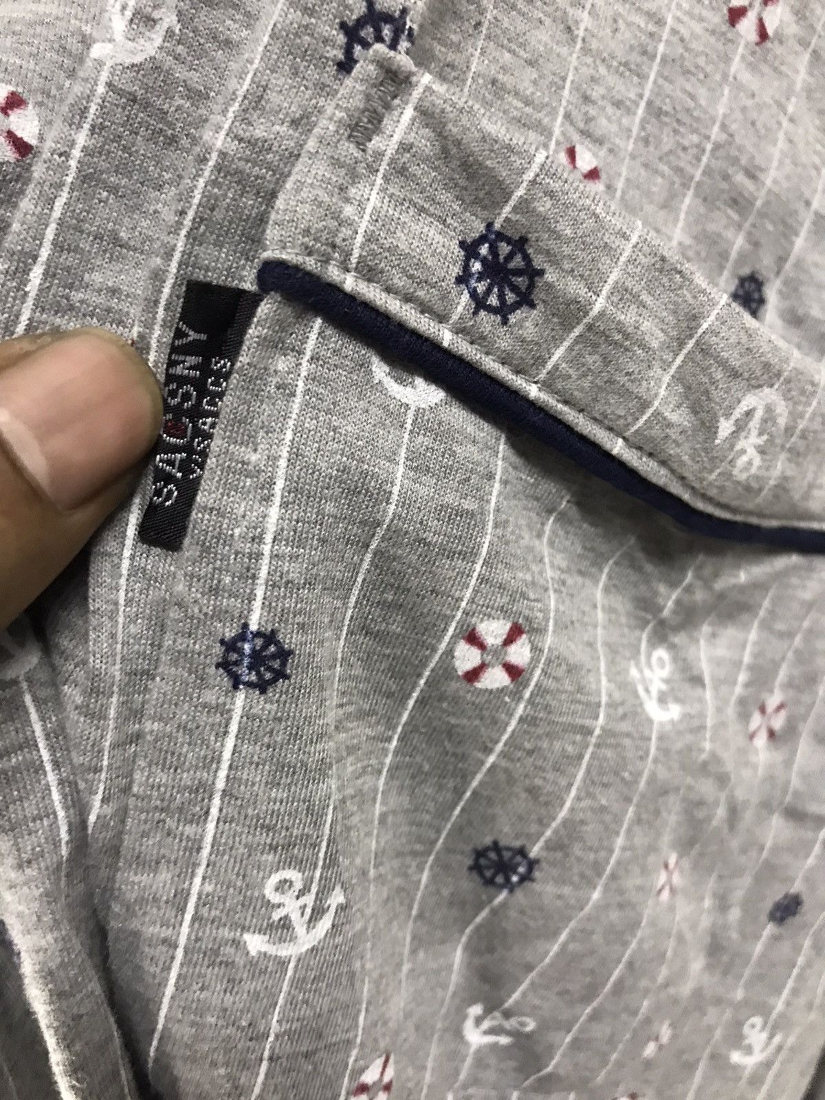 Designer × Japanese Brand Sacsny y’saccs button up pyjamas shirt Size US L / EU 52-54 / 3 - 4 Thumbnail