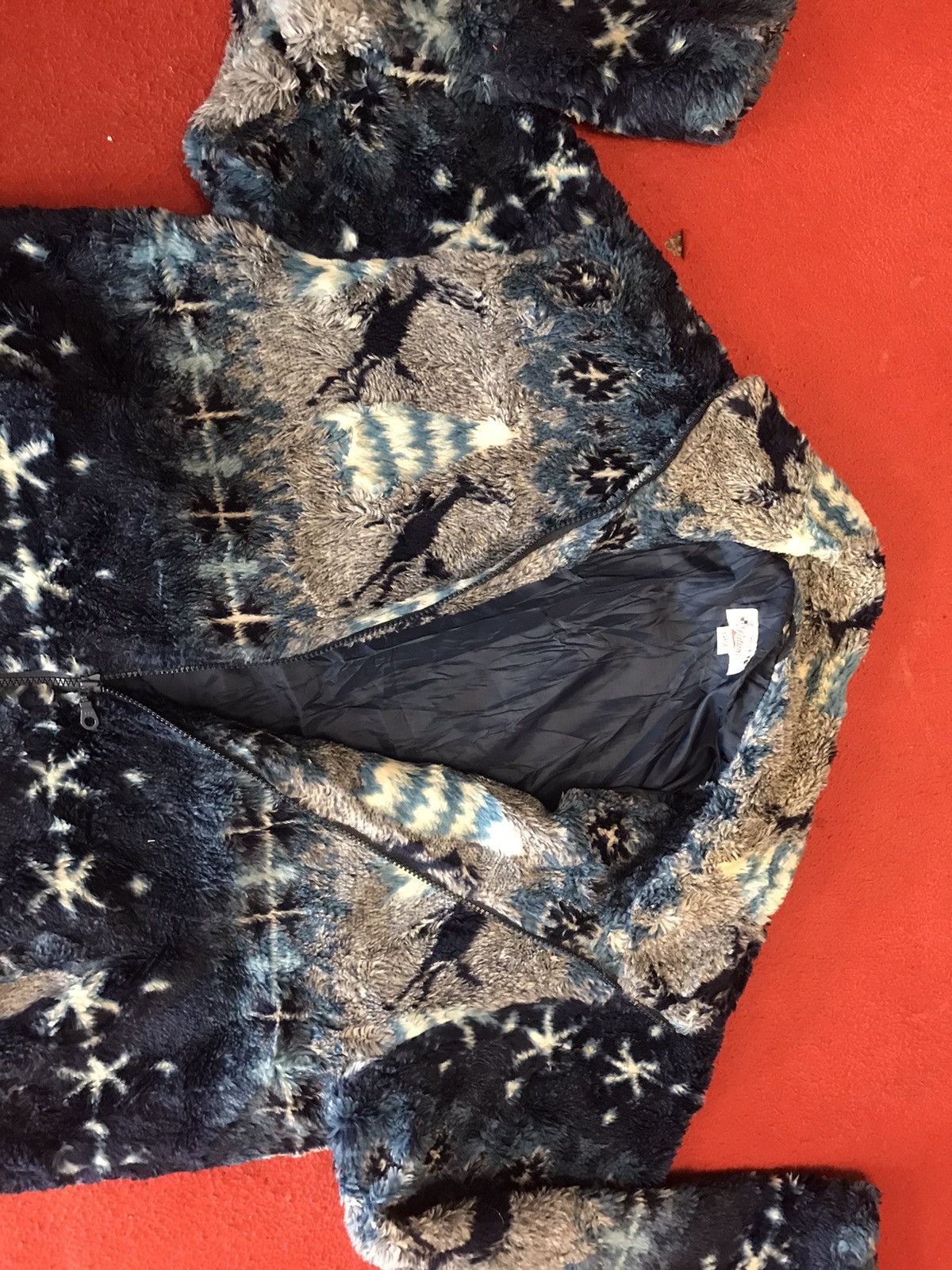 Japanese Brand × Vintage Vintage patina fleece jacket wonderful art Size US L / EU 52-54 / 3 - 5 Thumbnail