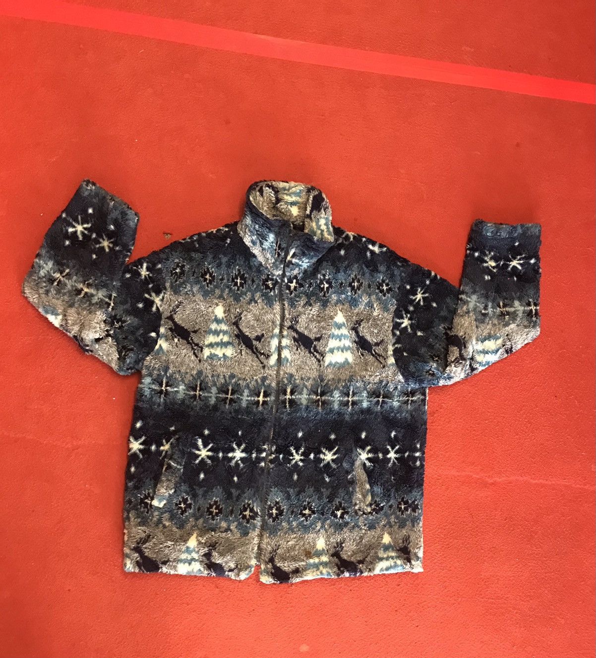 Japanese Brand × Vintage Vintage patina fleece jacket wonderful art Size US L / EU 52-54 / 3 - 2 Thumbnail