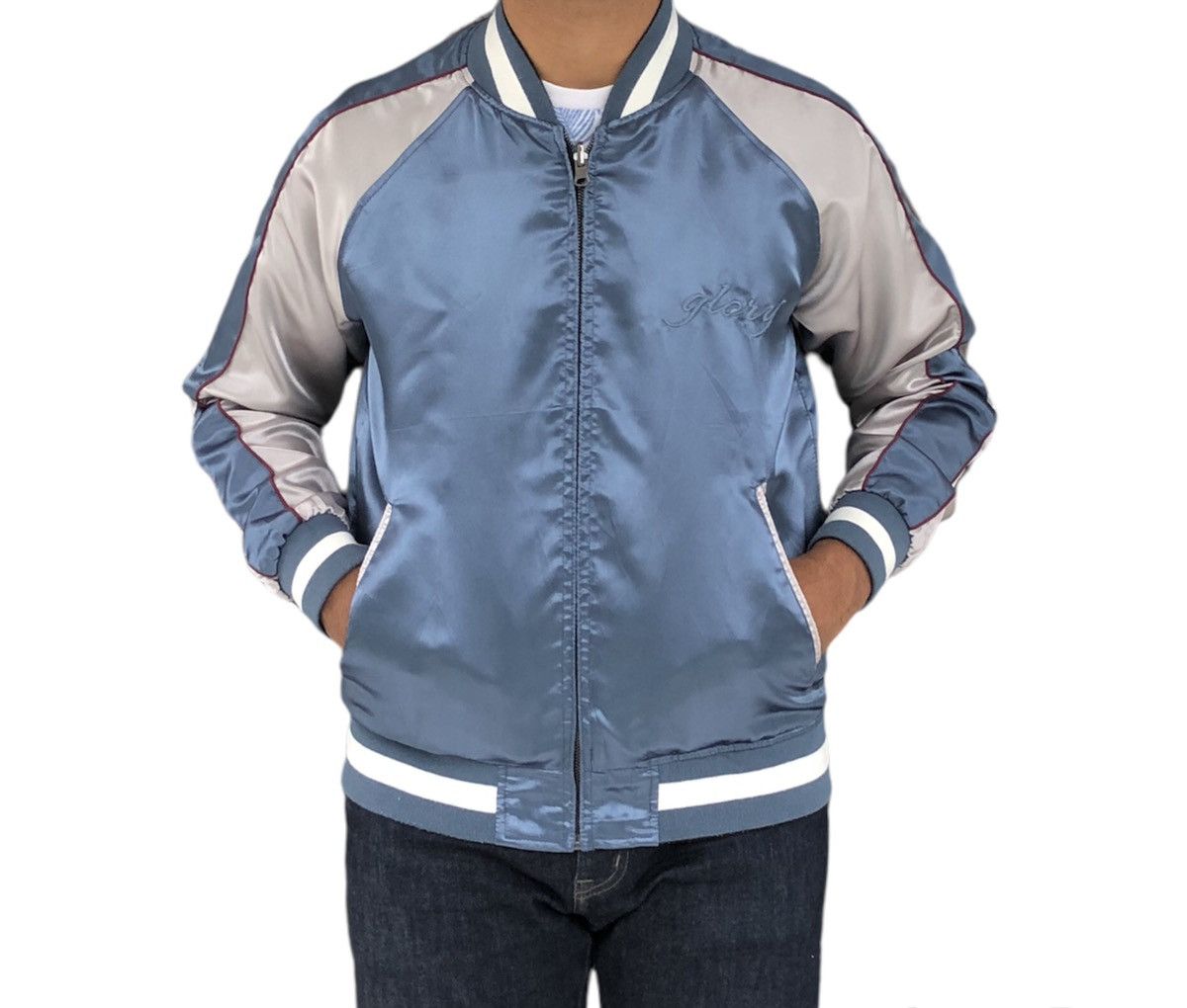 Japanese Brand Glory Sukajan Map and Dragon Souvenir Reversible Jacket Size US M / EU 48-50 / 2 - 2 Thumbnail