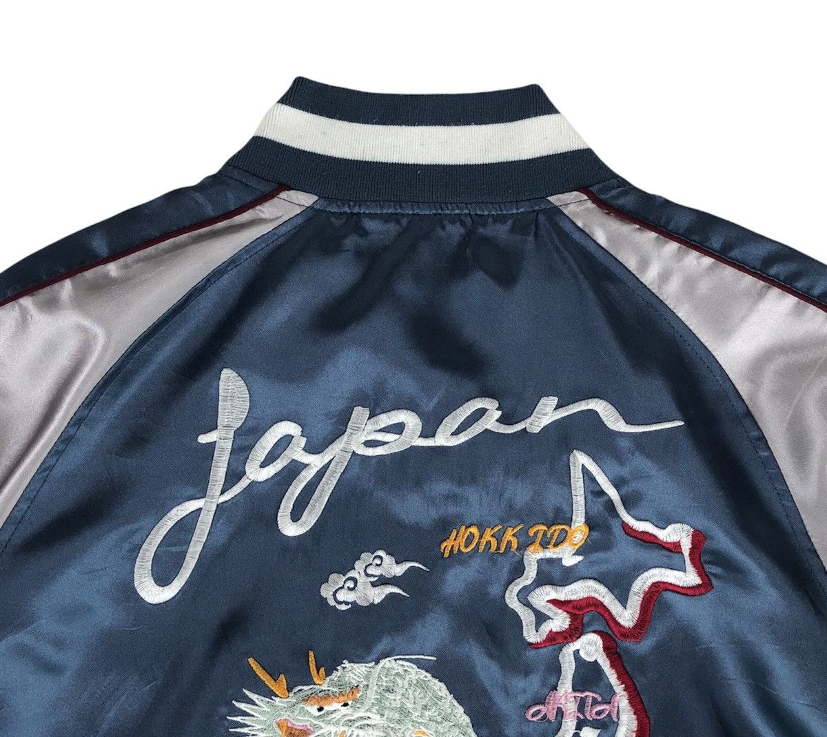 Japanese Brand Glory Sukajan Map and Dragon Souvenir Reversible Jacket Size US M / EU 48-50 / 2 - 6 Thumbnail
