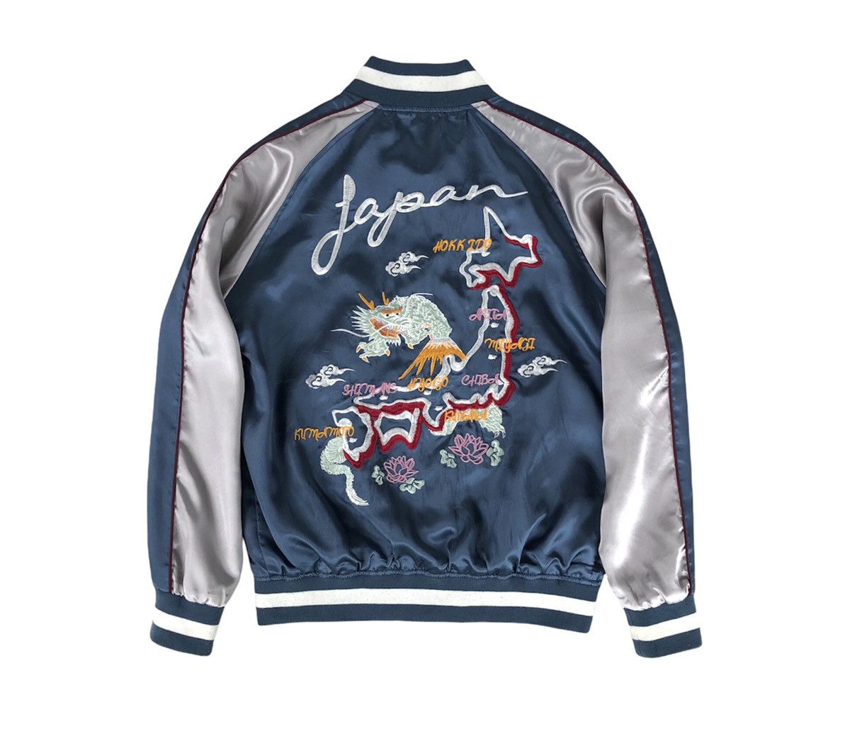 Japanese Brand Glory Sukajan Map and Dragon Souvenir Reversible Jacket Size US M / EU 48-50 / 2 - 5 Thumbnail