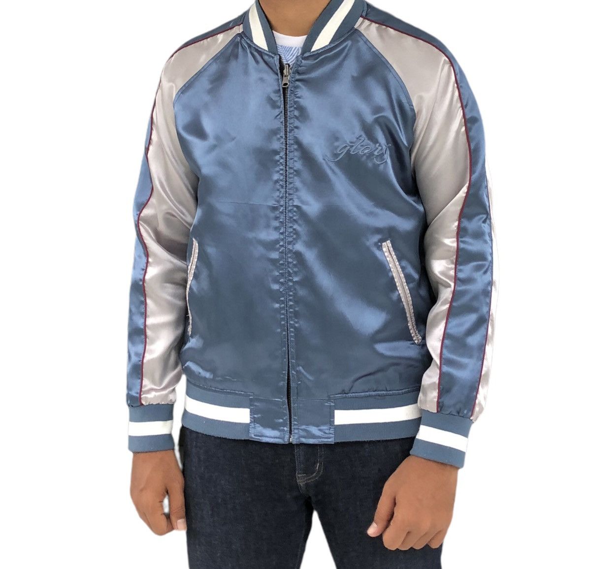Japanese Brand Glory Sukajan Map and Dragon Souvenir Reversible Jacket Size US M / EU 48-50 / 2 - 3 Thumbnail