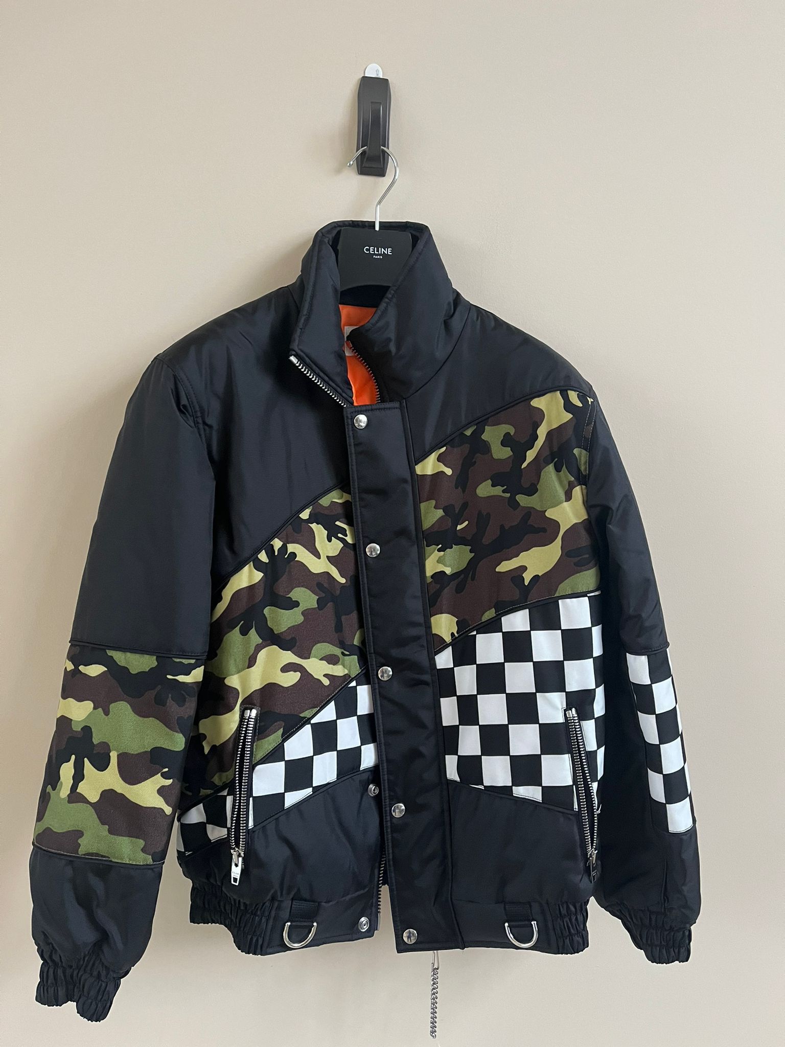Celine Damier Padded Blouson Jacket in Multicolor Size US M / EU 48-50 / 2 - 2 Thumbnail