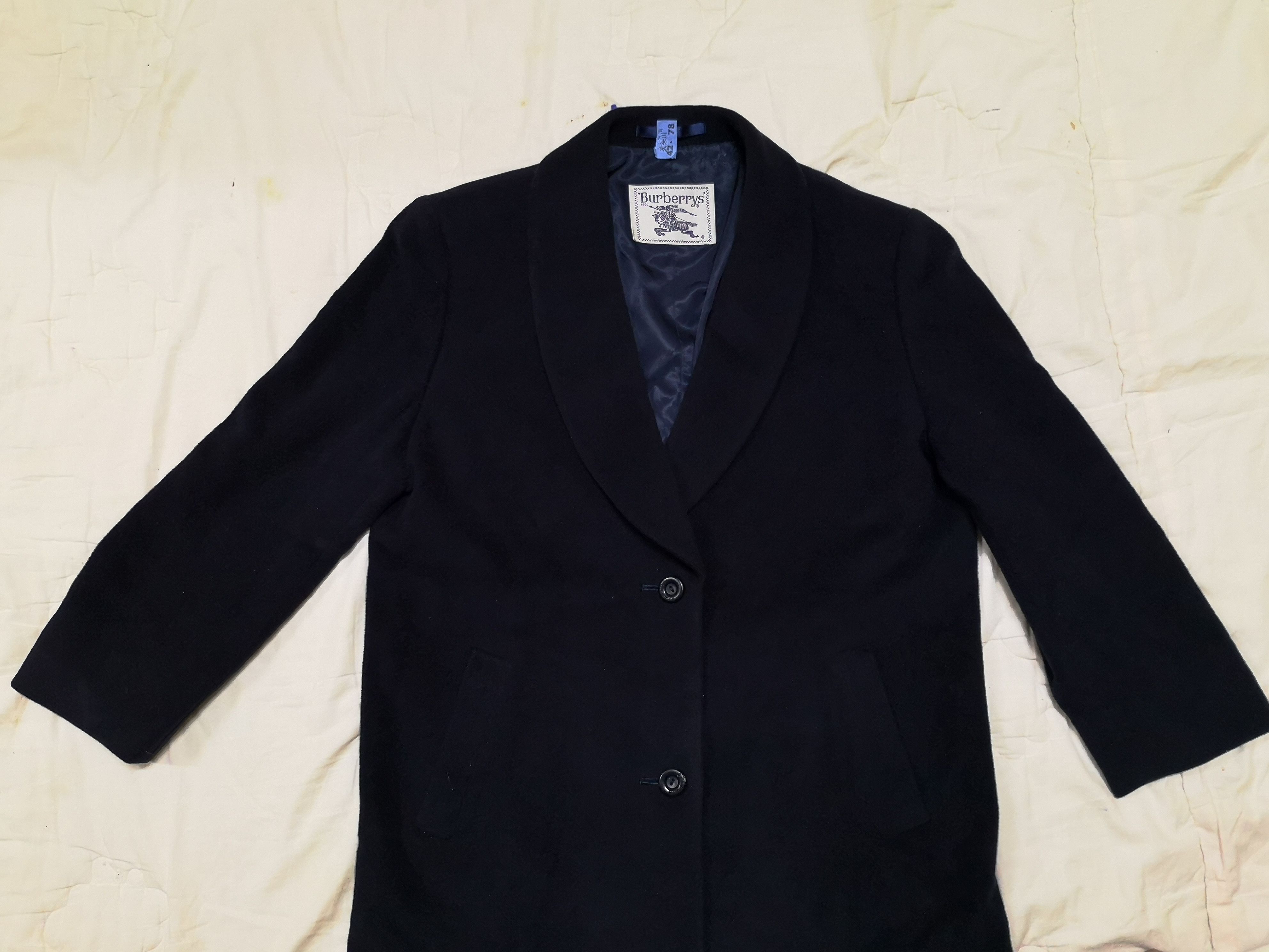Burberry × Designer 🔥VINTAGE BURBERRYS LONG COAT DESIGN Size US L / EU 52-54 / 3 - 3 Thumbnail
