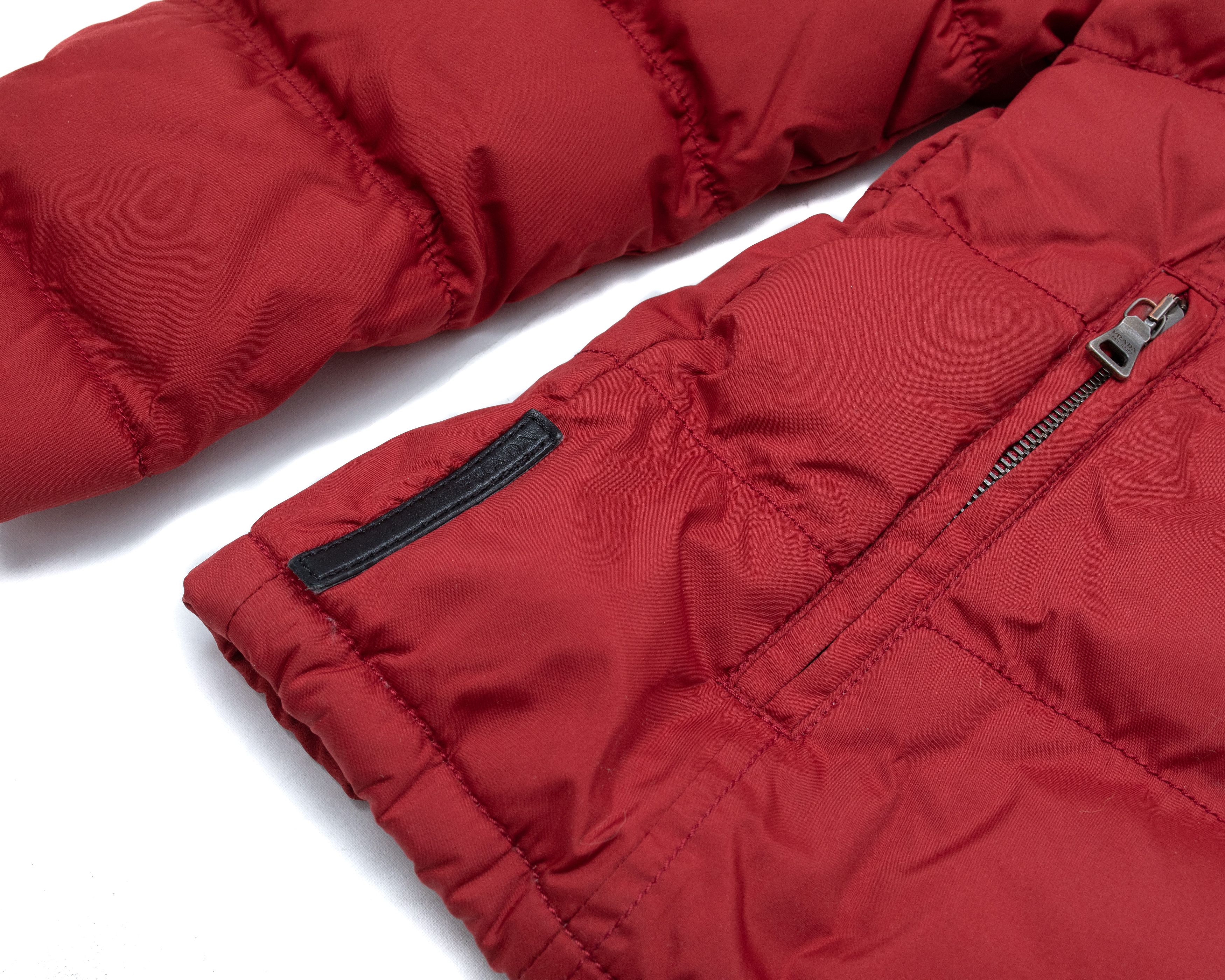 Prada PRADA Mainline AW 2007 Red Down Puffer Jacket Size M / US 6-8 / IT 42-44 - 2 Thumbnail