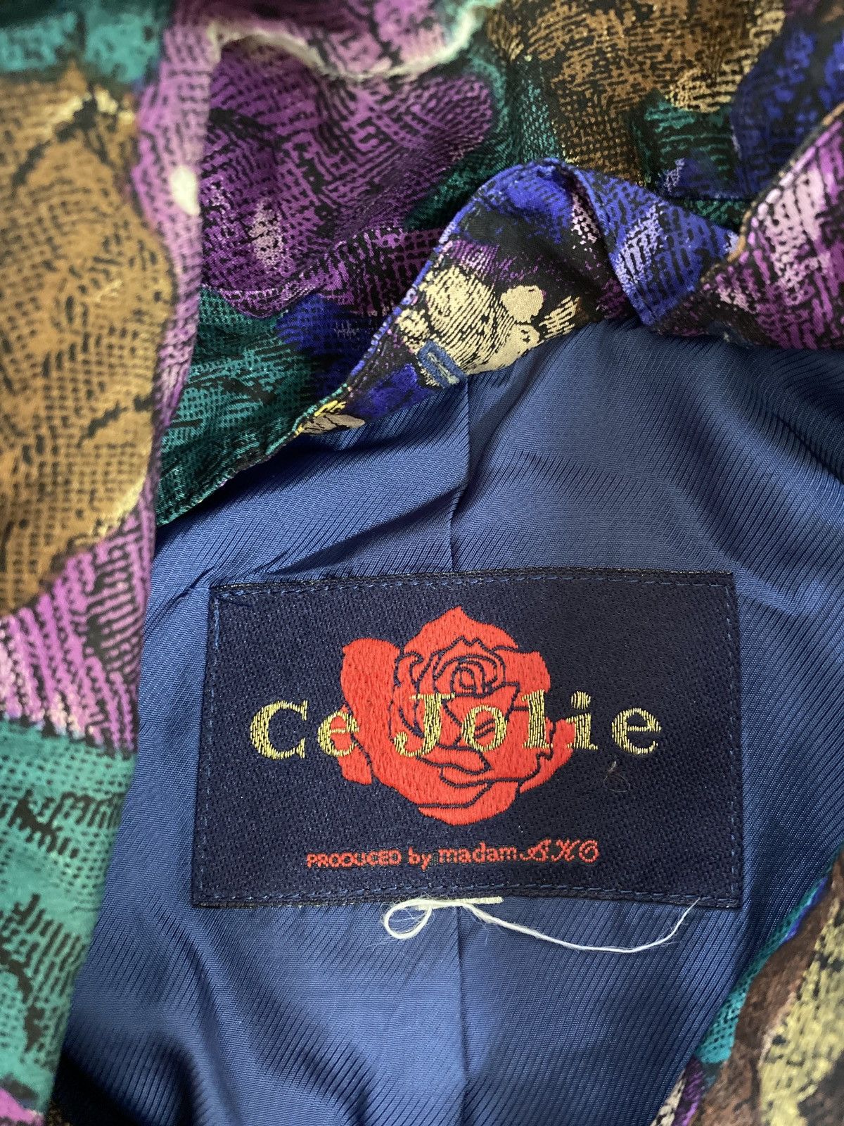 Designer × Japanese Brand CE JOLIE BY MADAM FLORAL PRINTED JACKET NICE DESIGN Size US L / EU 52-54 / 3 - 4 Thumbnail