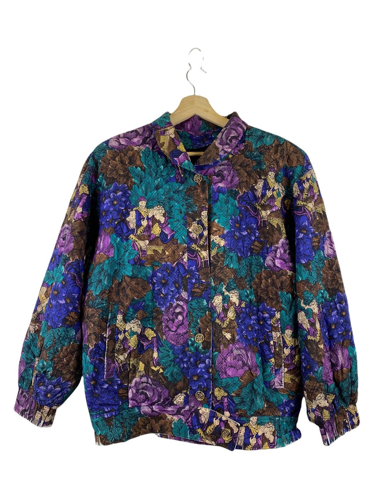 Designer × Japanese Brand CE JOLIE BY MADAM FLORAL PRINTED JACKET NICE DESIGN Size US L / EU 52-54 / 3 - 1 Thumbnail