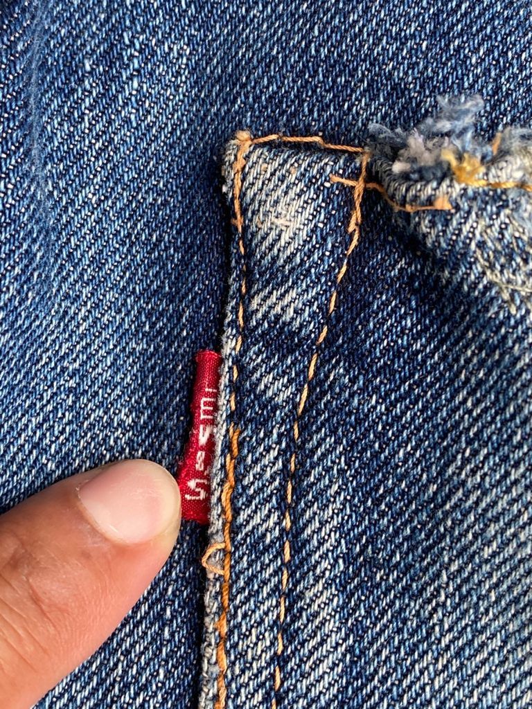 Levi's Vintage Clothing RARE🔥Repro True Vintage Distress Levi's 501 of 1955 Jeans Size US 31 - 22 Thumbnail